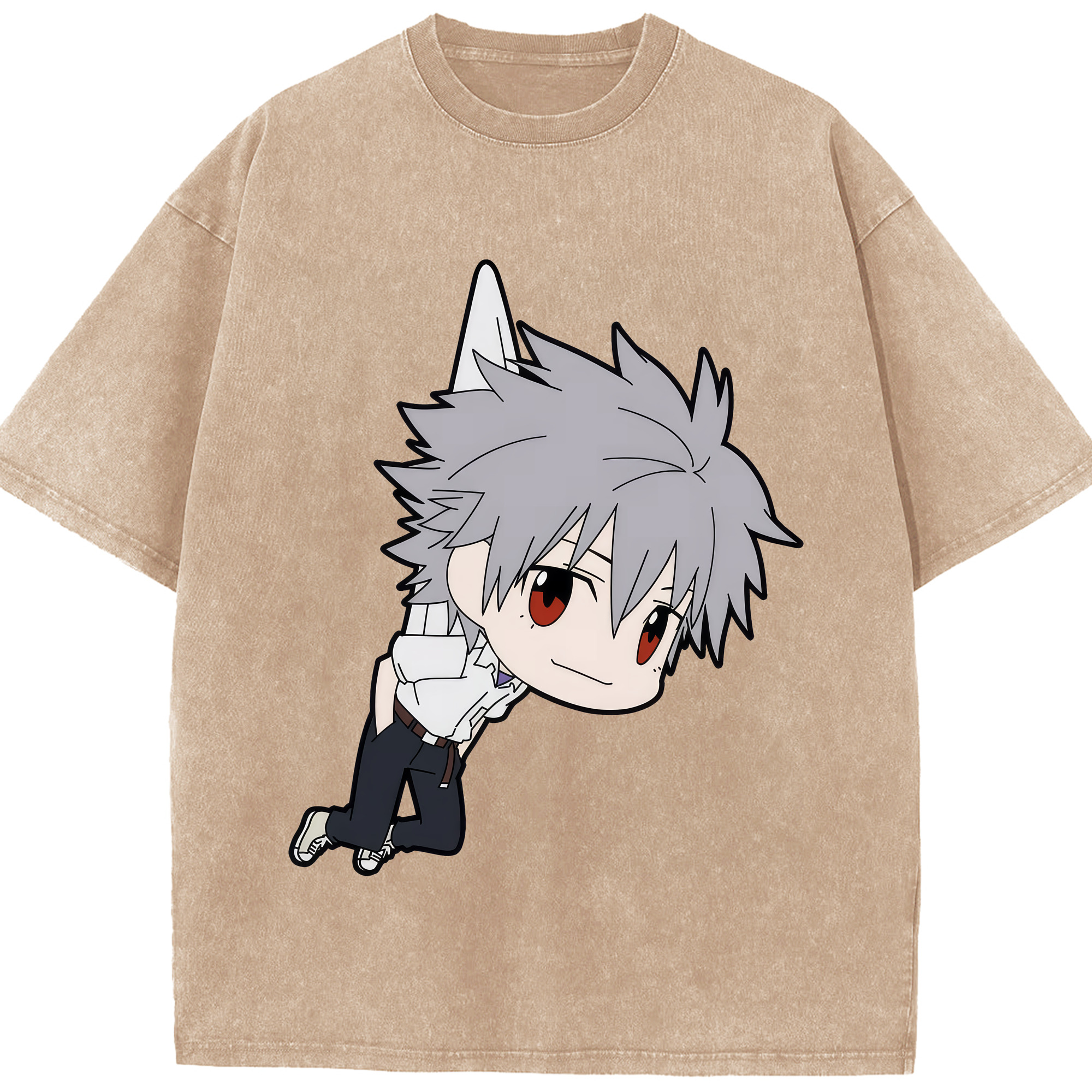 （画像用） EVA 新世紀エヴァンゲリオン 綿100% ヴィンテージ風 半袖Tシャツ（フロントプリント）