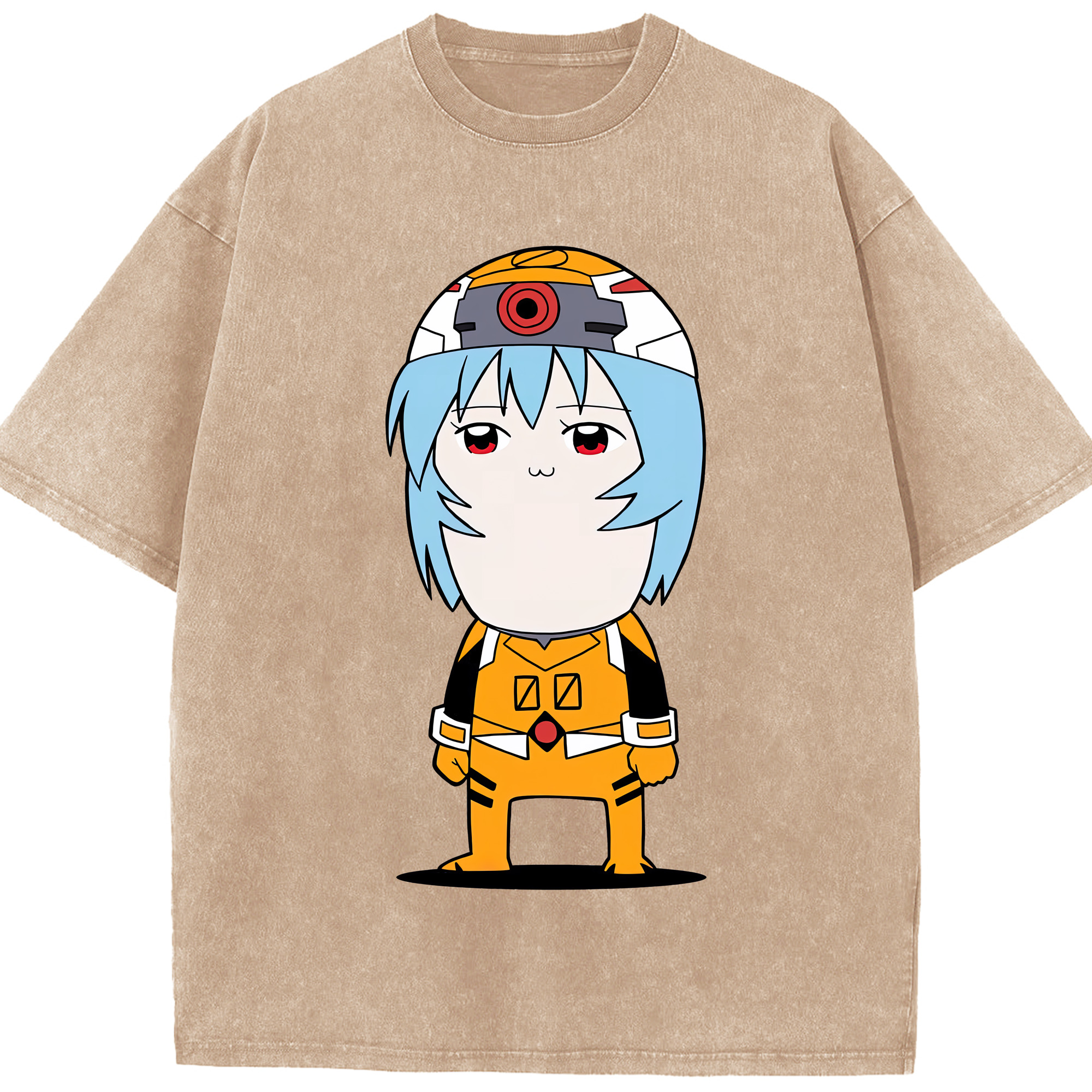 （画像用） EVA 新世紀エヴァンゲリオン 綿100% ヴィンテージ風 半袖Tシャツ（フロントプリント）