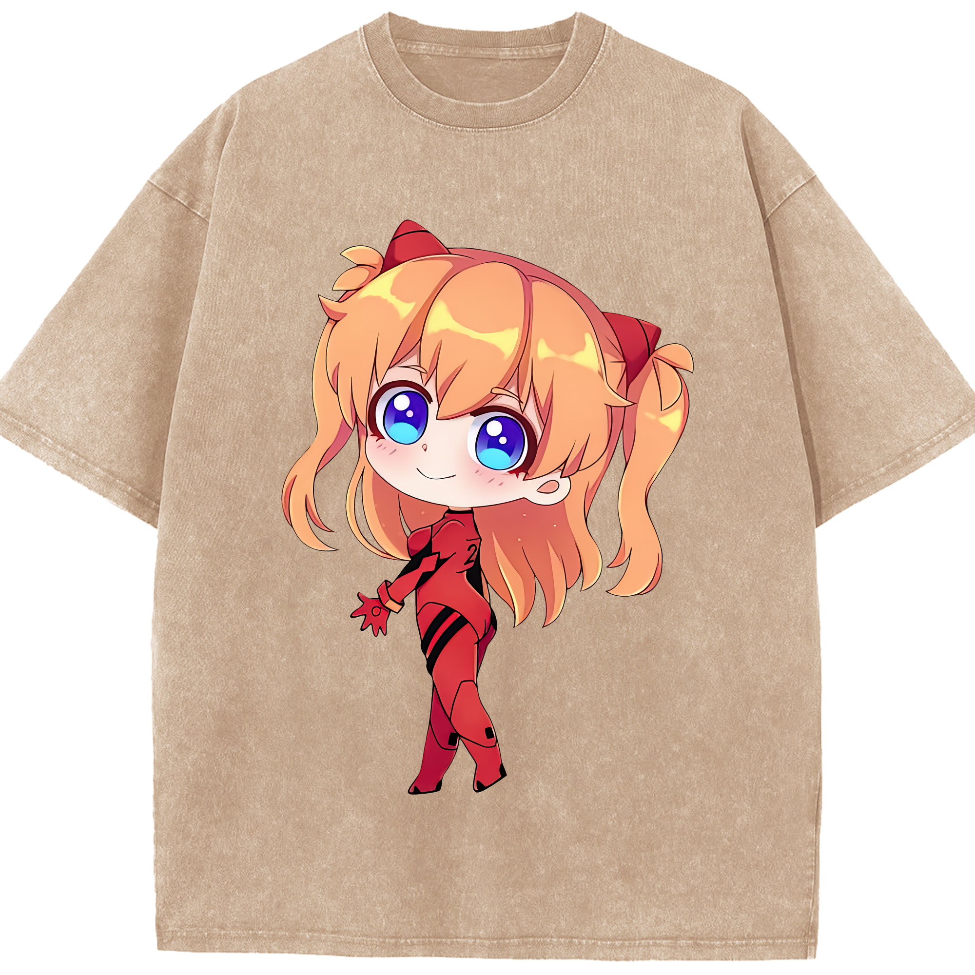 （画像用） EVA 新世紀エヴァンゲリオン 綿100% ヴィンテージ風 半袖Tシャツ（フロントプリント）