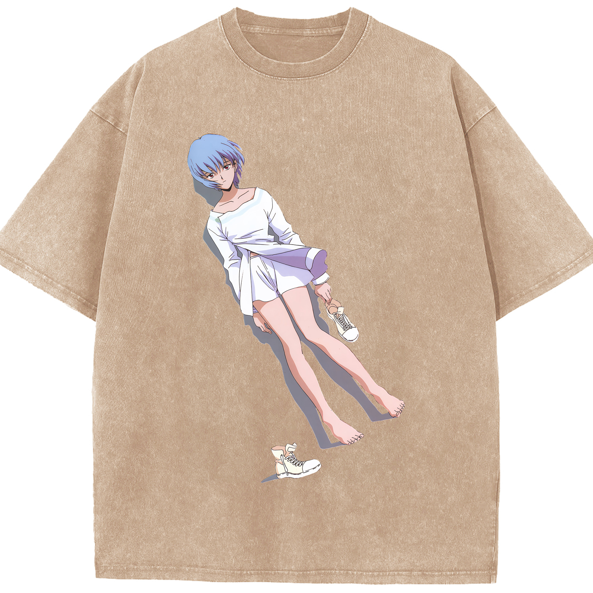 （画像用） EVA 新世紀エヴァンゲリオン 綿100% ヴィンテージ風 半袖Tシャツ（フロントプリント）