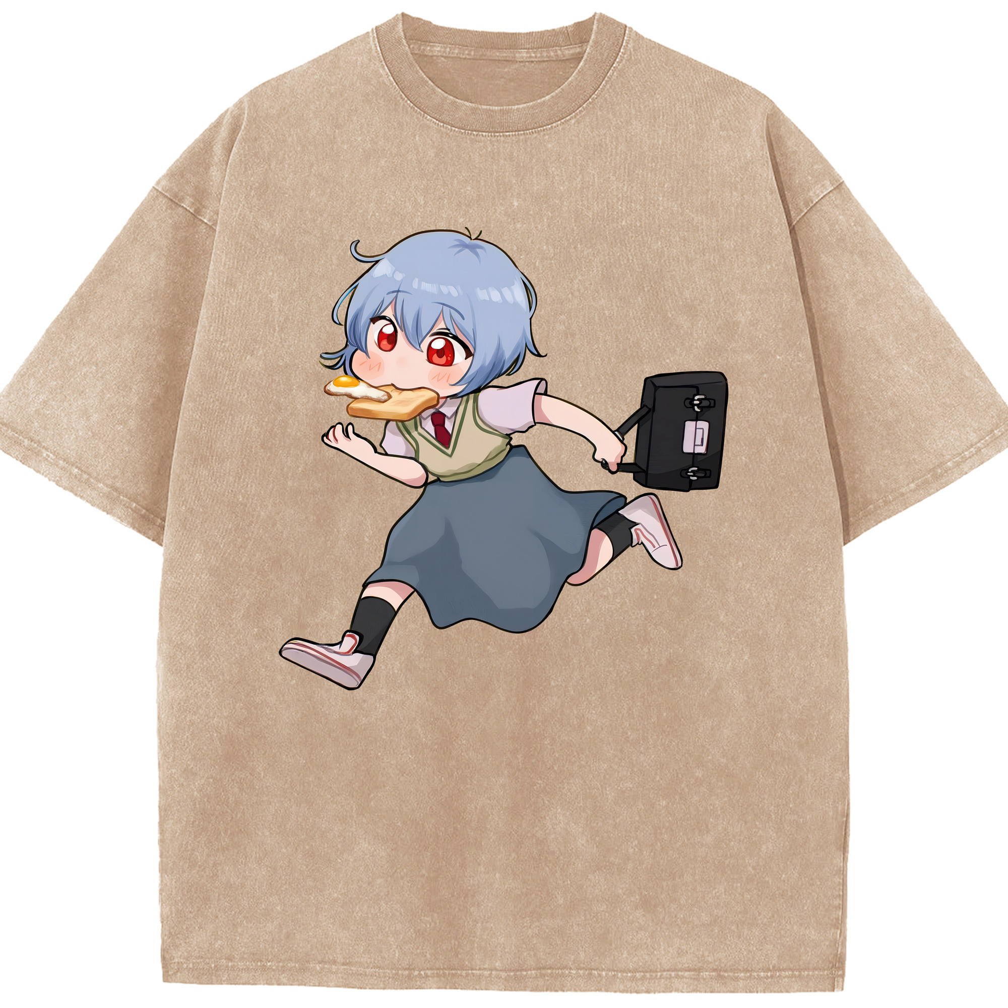 （画像用） EVA 新世紀エヴァンゲリオン 綿100% ヴィンテージ風 半袖Tシャツ（フロントプリント）
