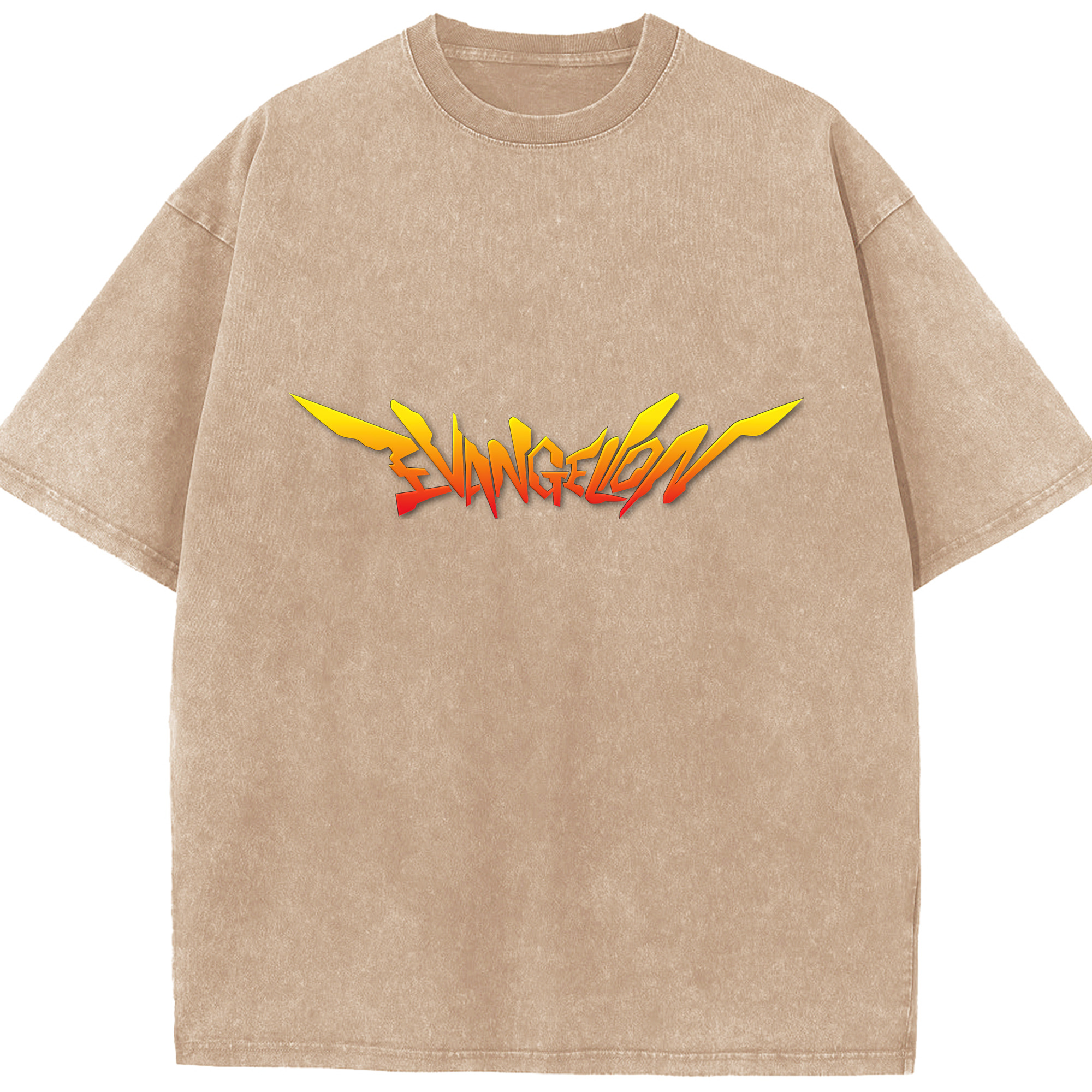 （画像用） EVA 新世紀エヴァンゲリオン 綿100% ヴィンテージ風 半袖Tシャツ（フロントプリント）