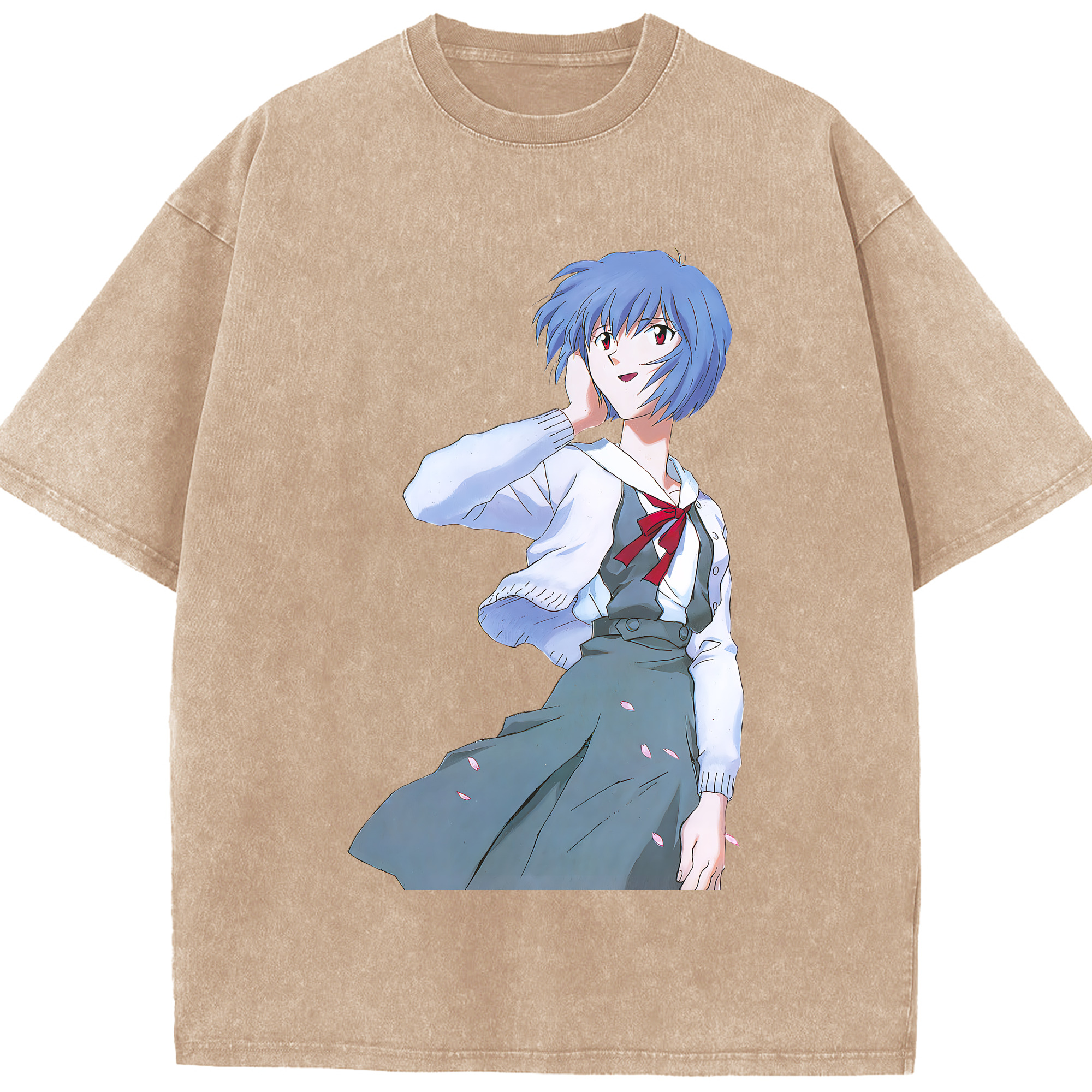 （画像用） EVA 新世紀エヴァンゲリオン 綿100% ヴィンテージ風 半袖Tシャツ（フロントプリント）