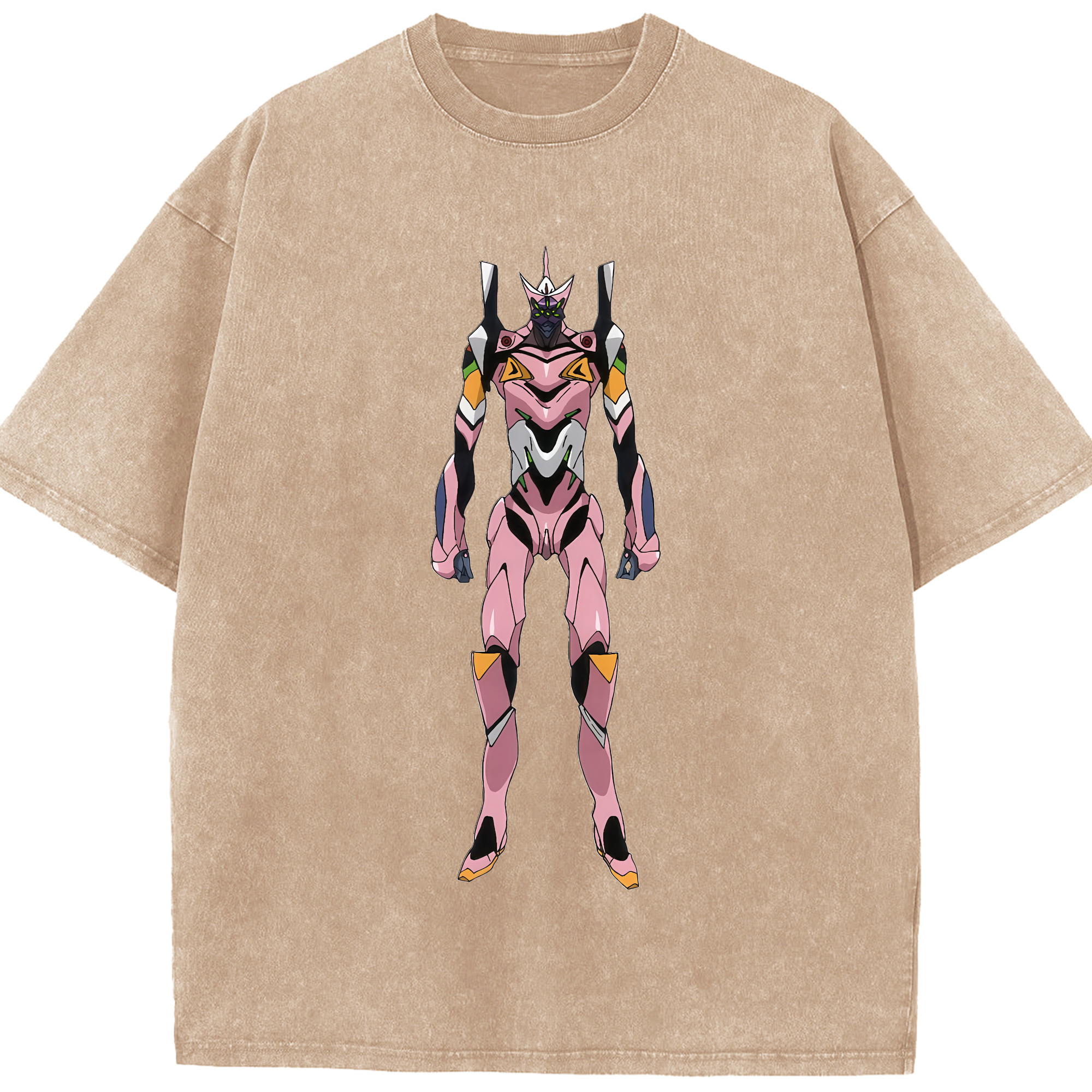 （画像用） EVA 新世紀エヴァンゲリオン 綿100% ヴィンテージ風 半袖Tシャツ（フロントプリント）