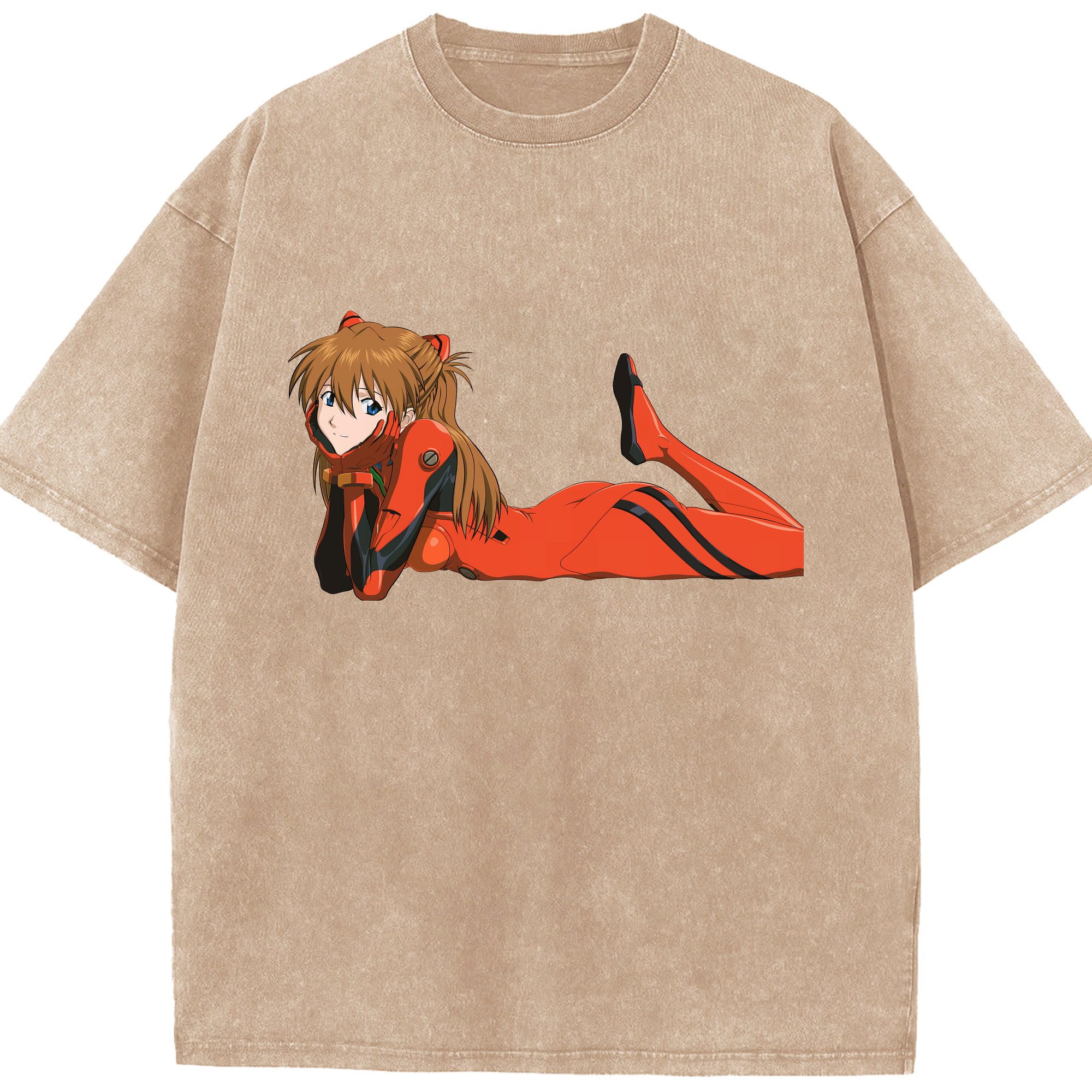 （画像用） EVA 新世紀エヴァンゲリオン 綿100% ヴィンテージ風 半袖Tシャツ（フロントプリント）