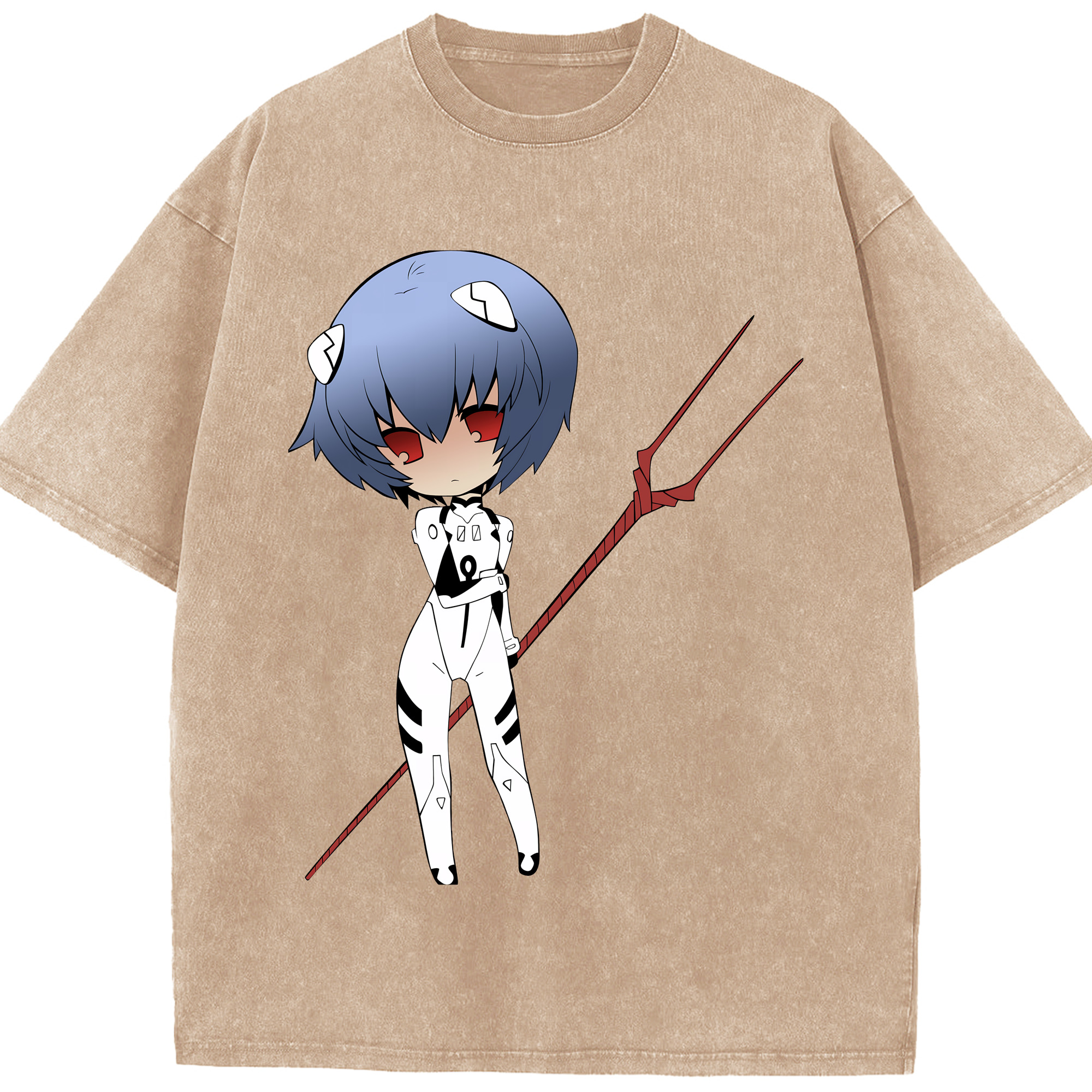 （画像用） EVA 新世紀エヴァンゲリオン 綿100% ヴィンテージ風 半袖Tシャツ（フロントプリント）