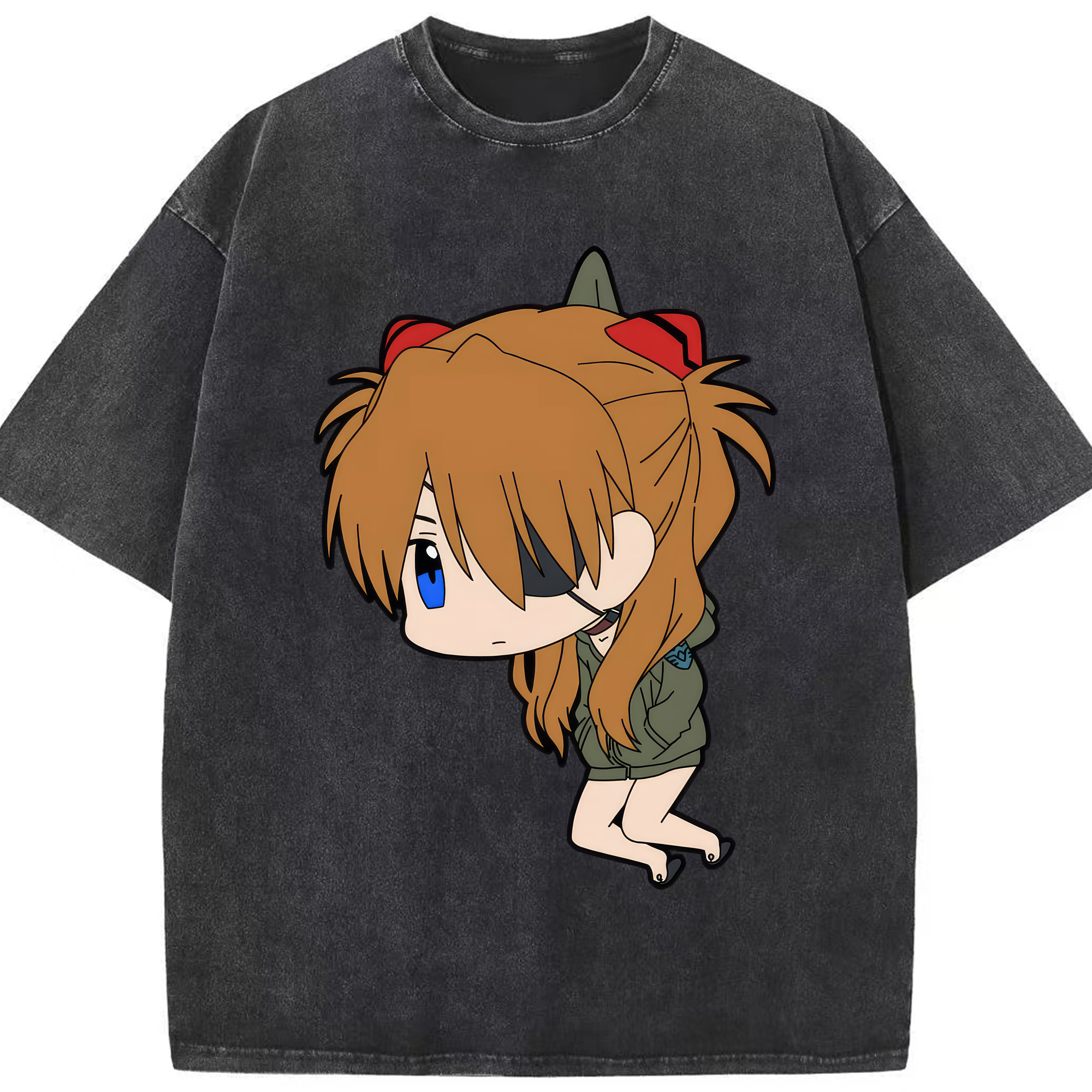 （画像用） EVA 新世紀エヴァンゲリオン 綿100% ヴィンテージ風 半袖Tシャツ（フロントプリント）