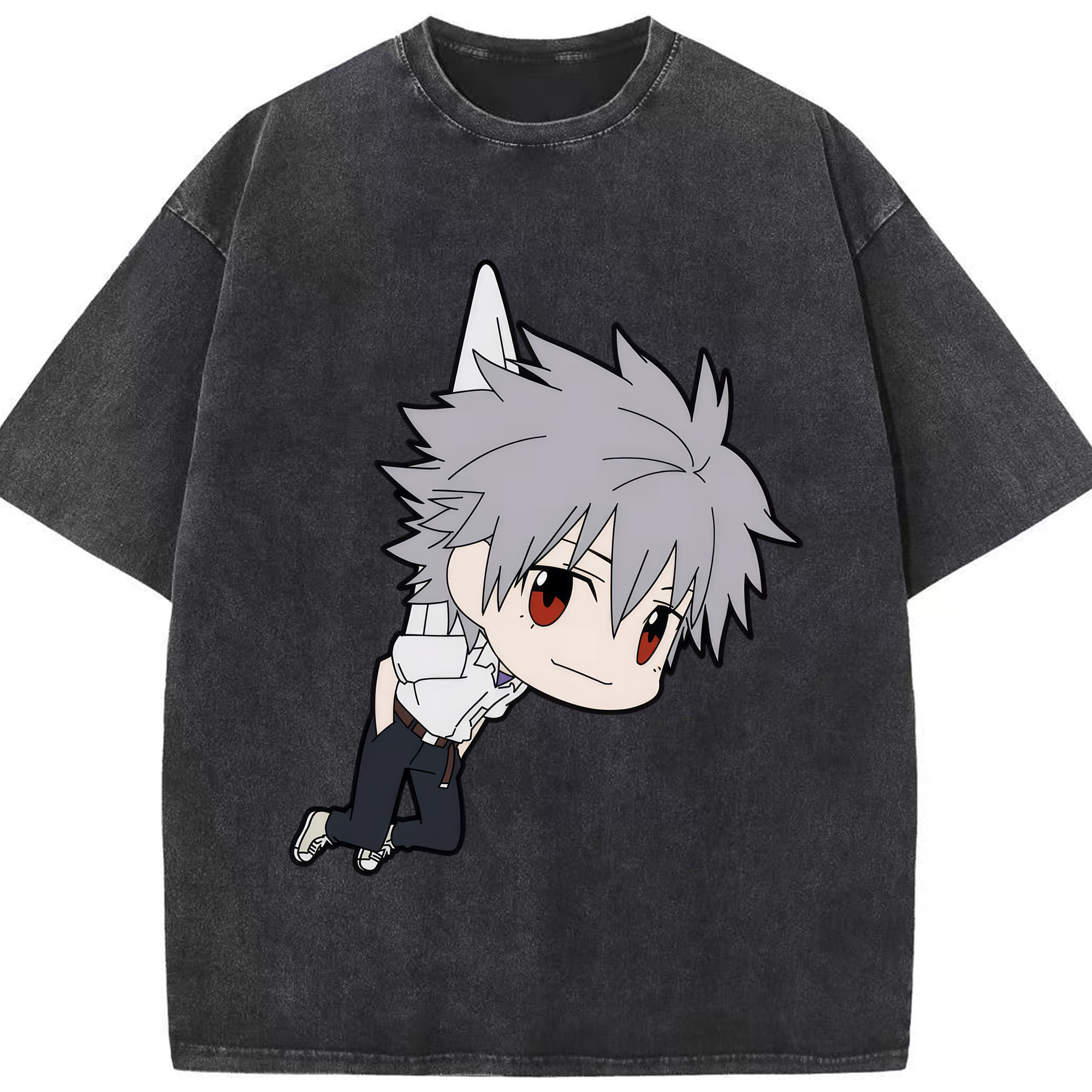 （画像用） EVA 新世紀エヴァンゲリオン 綿100% ヴィンテージ風 半袖Tシャツ（フロントプリント）