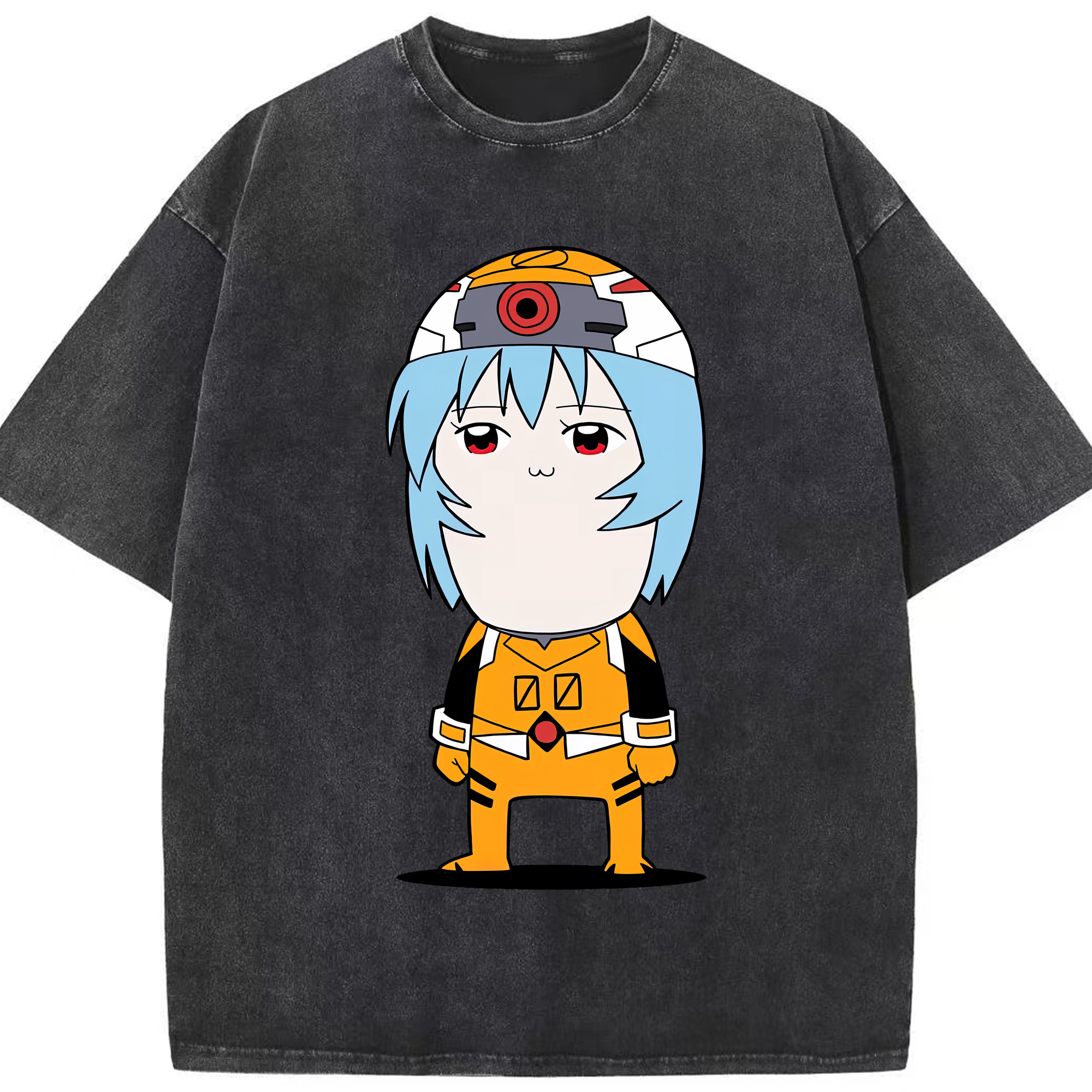 （画像用） EVA 新世紀エヴァンゲリオン 綿100% ヴィンテージ風 半袖Tシャツ（フロントプリント）
