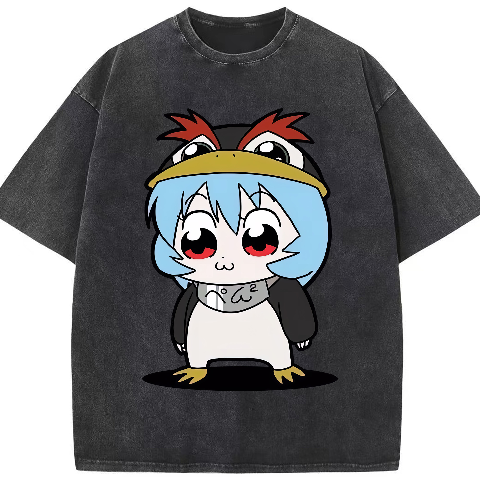 （画像用） EVA 新世紀エヴァンゲリオン 綿100% ヴィンテージ風 半袖Tシャツ（フロントプリント）