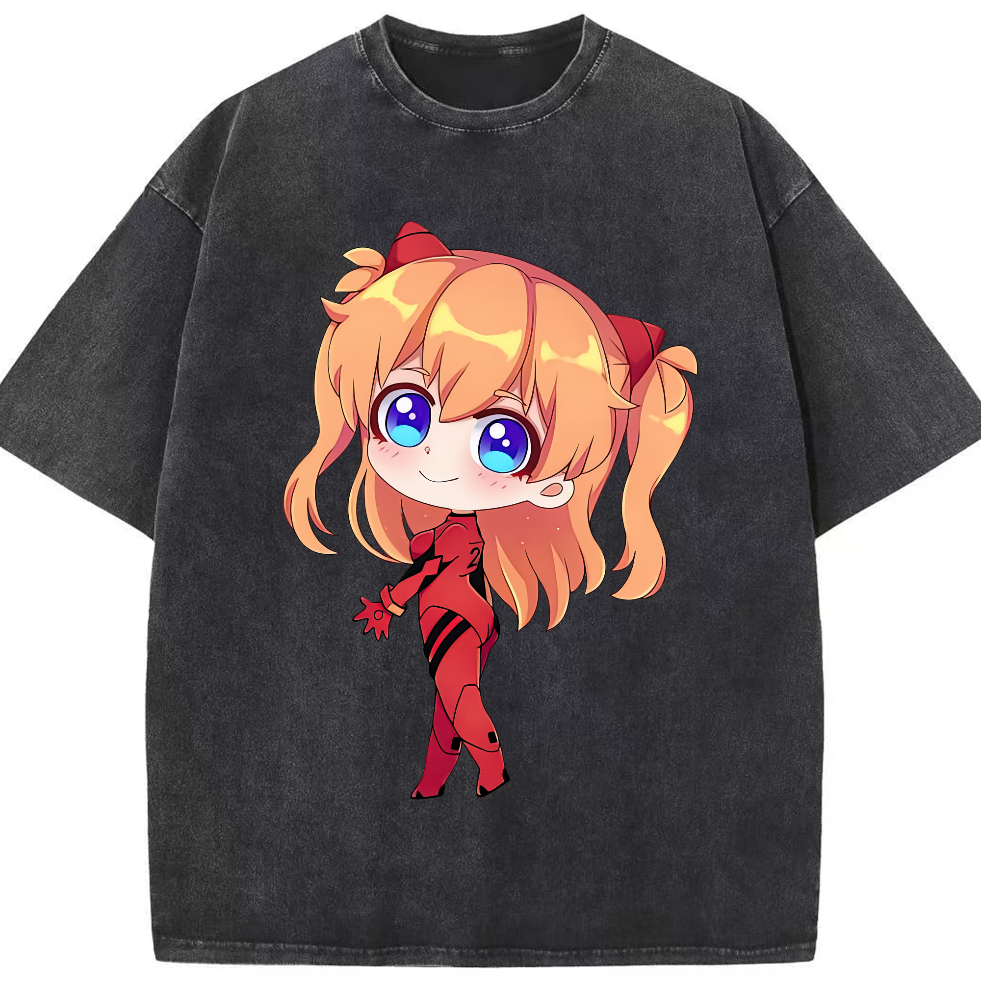 （画像用） EVA 新世紀エヴァンゲリオン 綿100% ヴィンテージ風 半袖Tシャツ（フロントプリント）