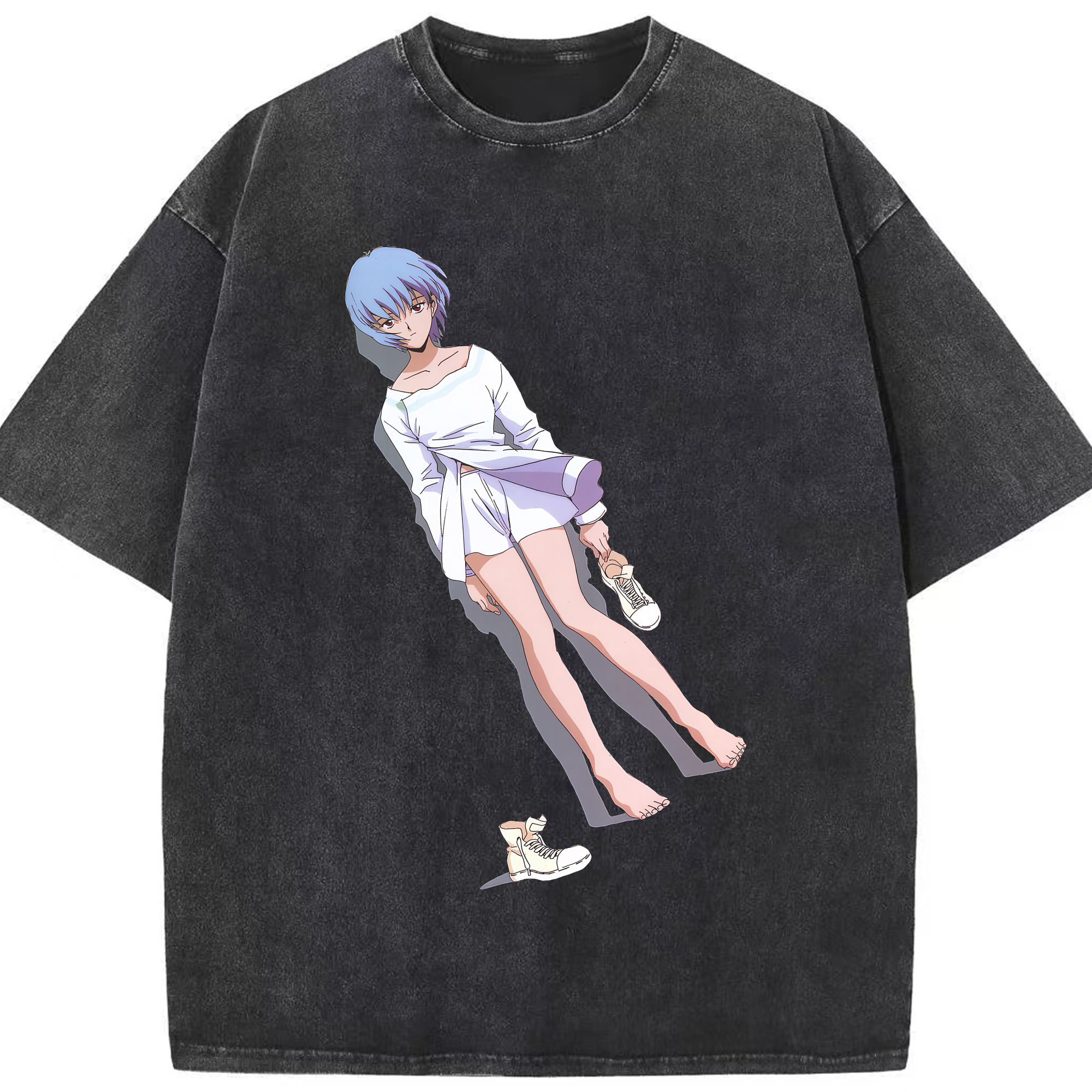 （画像用） EVA 新世紀エヴァンゲリオン 綿100% ヴィンテージ風 半袖Tシャツ（フロントプリント）