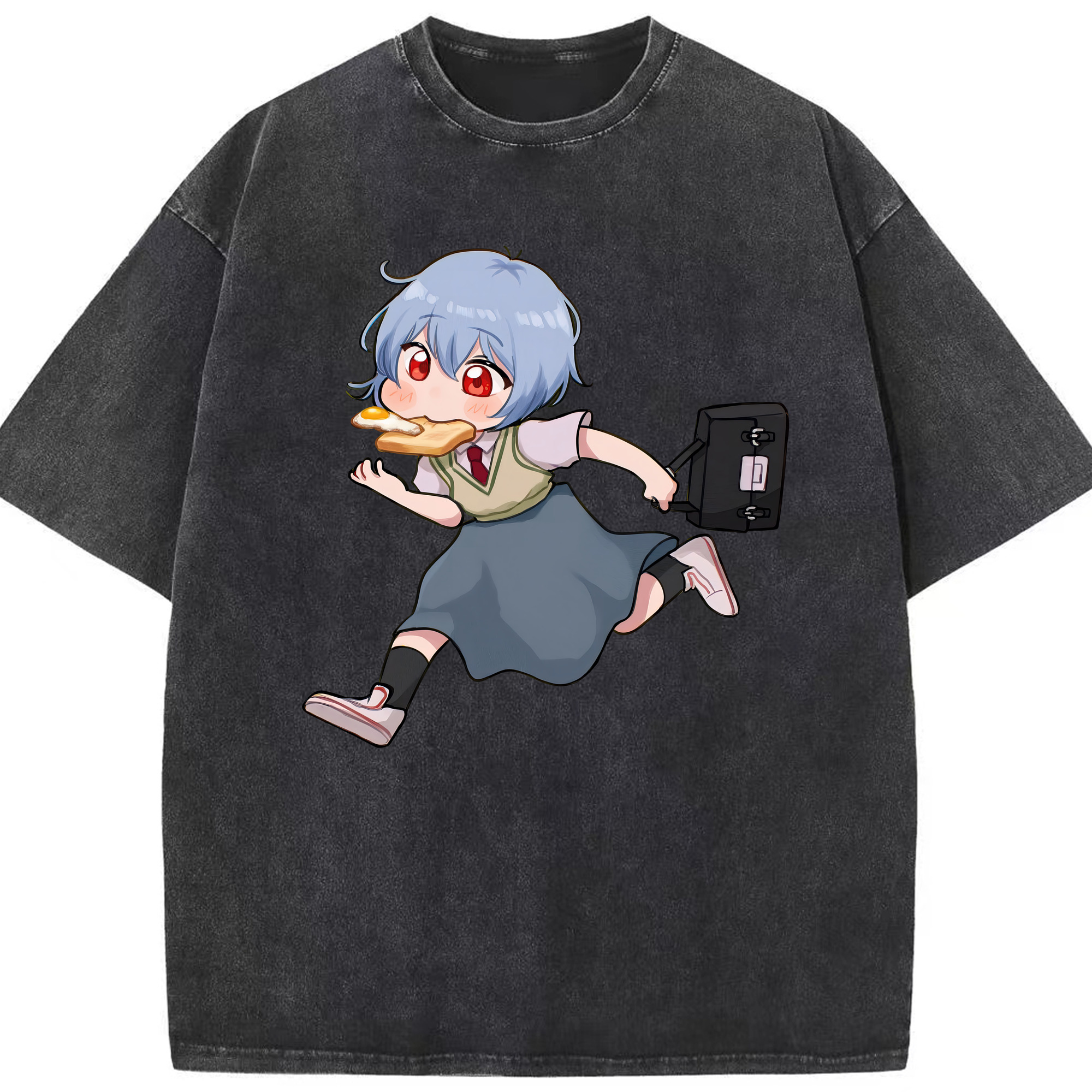 （画像用） EVA 新世紀エヴァンゲリオン 綿100% ヴィンテージ風 半袖Tシャツ（フロントプリント）