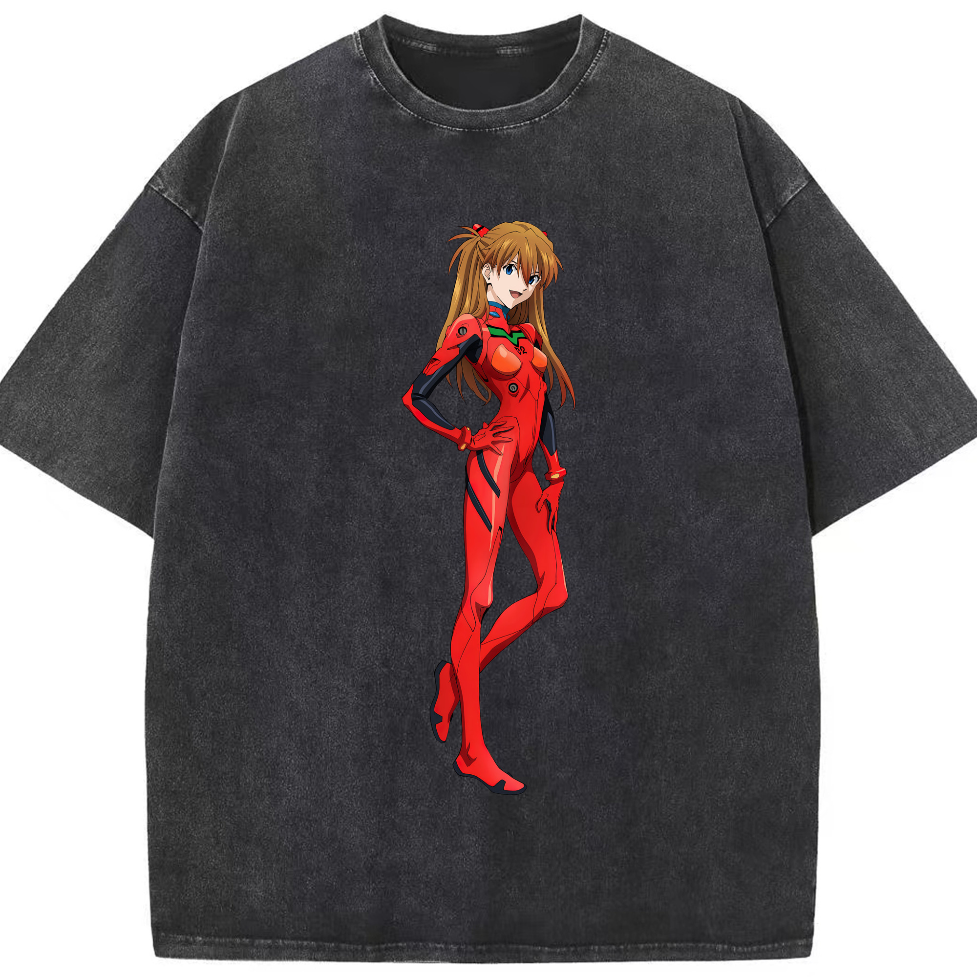 （画像用） EVA 新世紀エヴァンゲリオン 綿100% ヴィンテージ風 半袖Tシャツ（フロントプリント）