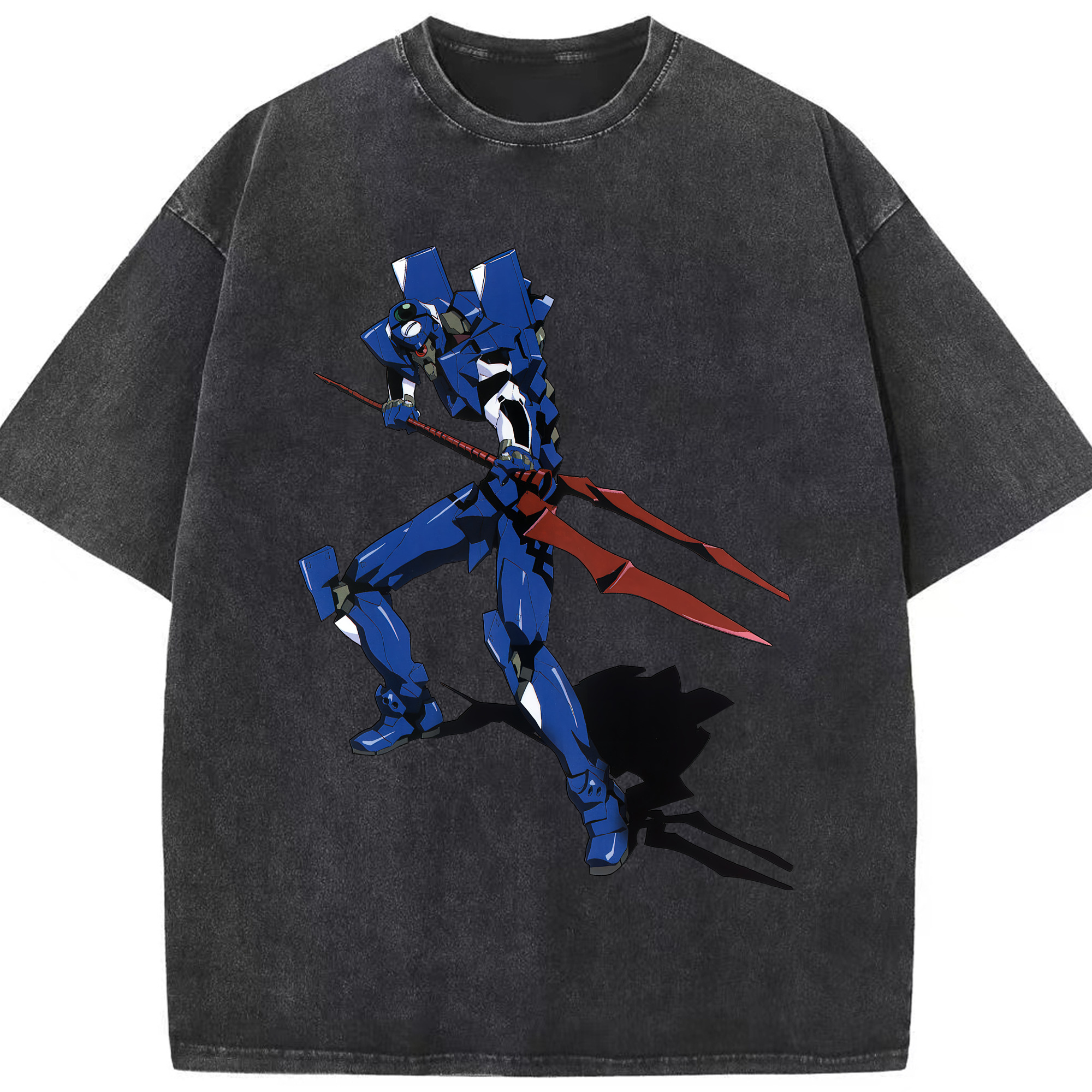 （画像用） EVA 新世紀エヴァンゲリオン 綿100% ヴィンテージ風 半袖Tシャツ（フロントプリント）