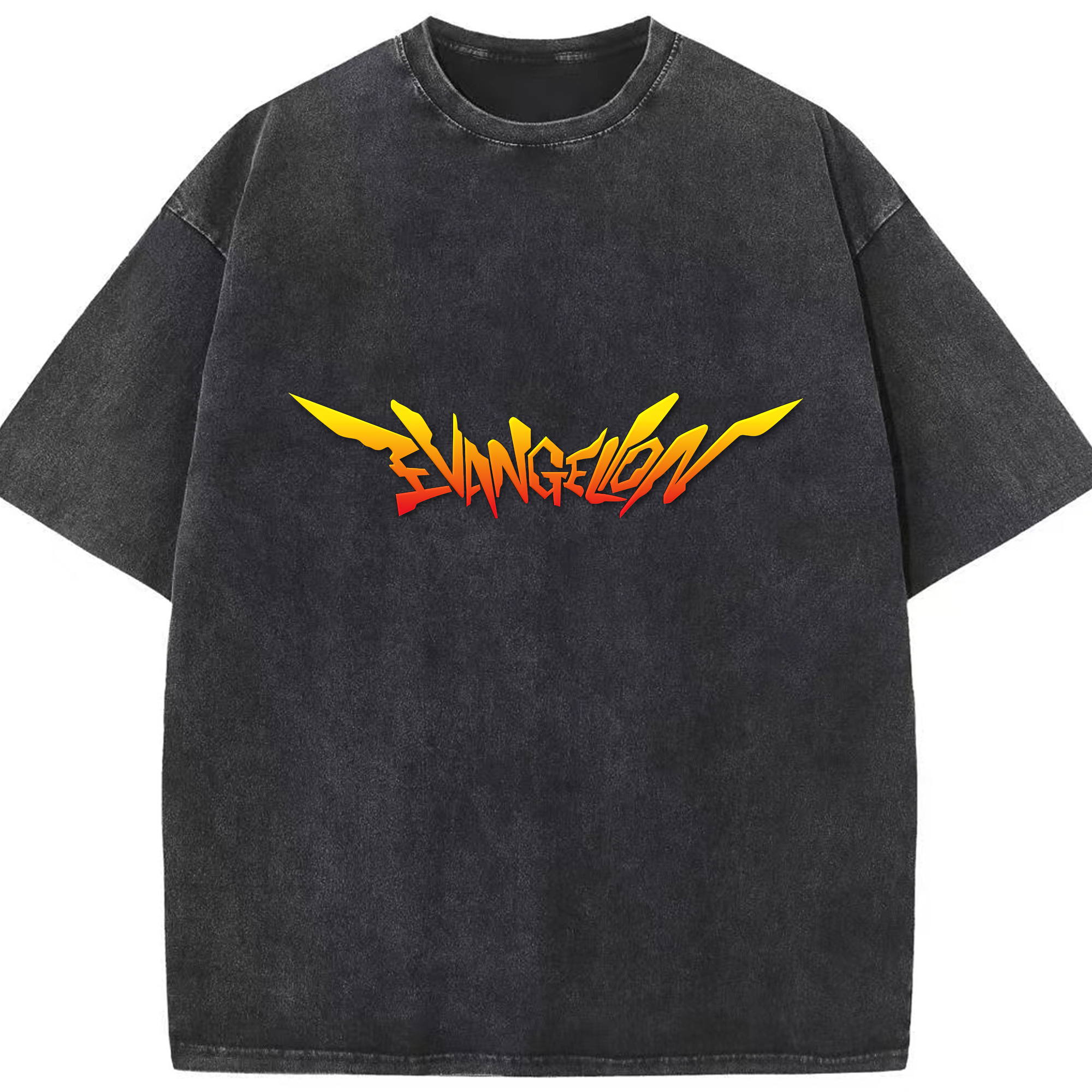 （画像用） EVA 新世紀エヴァンゲリオン 綿100% ヴィンテージ風 半袖Tシャツ（フロントプリント）