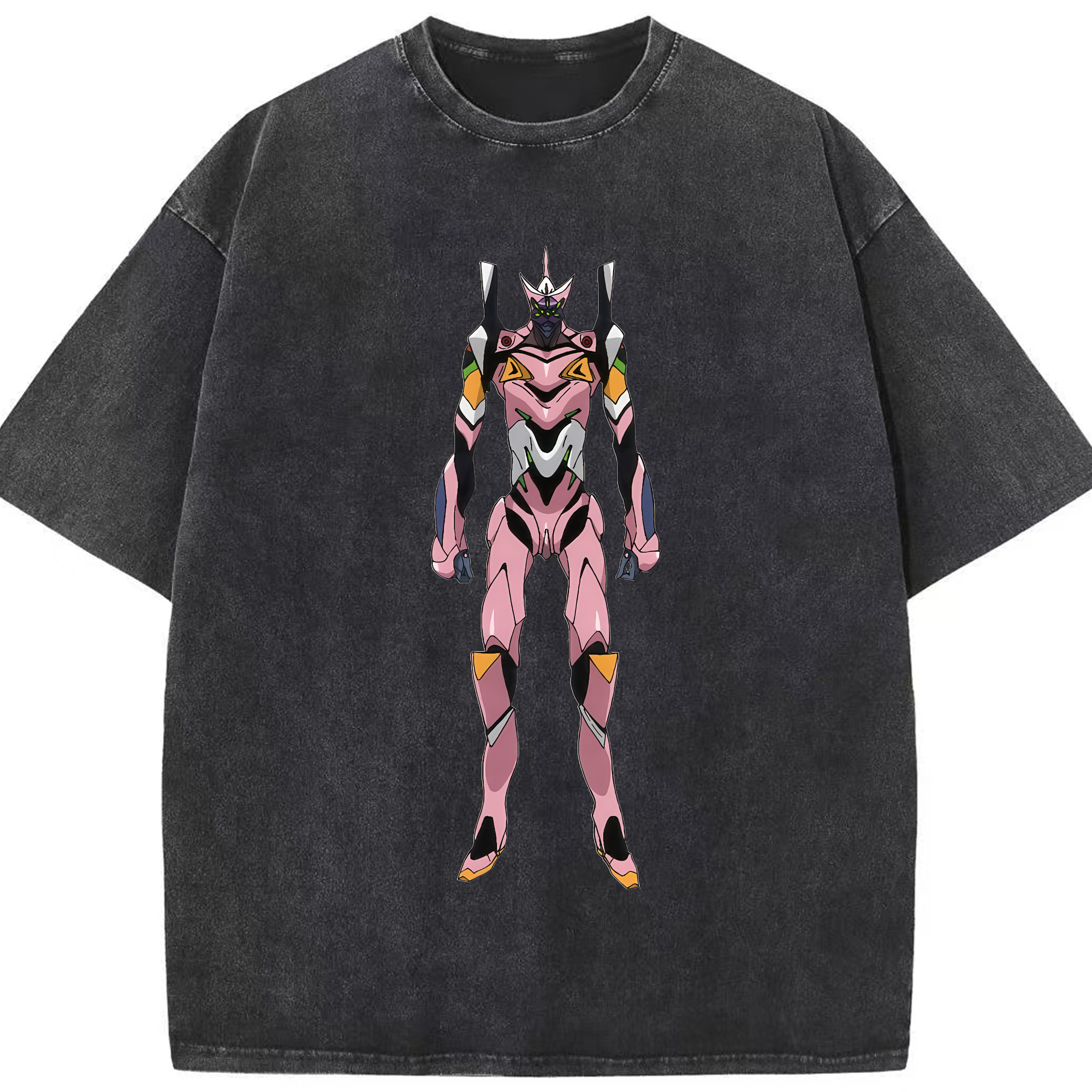 （画像用） EVA 新世紀エヴァンゲリオン 綿100% ヴィンテージ風 半袖Tシャツ（フロントプリント）