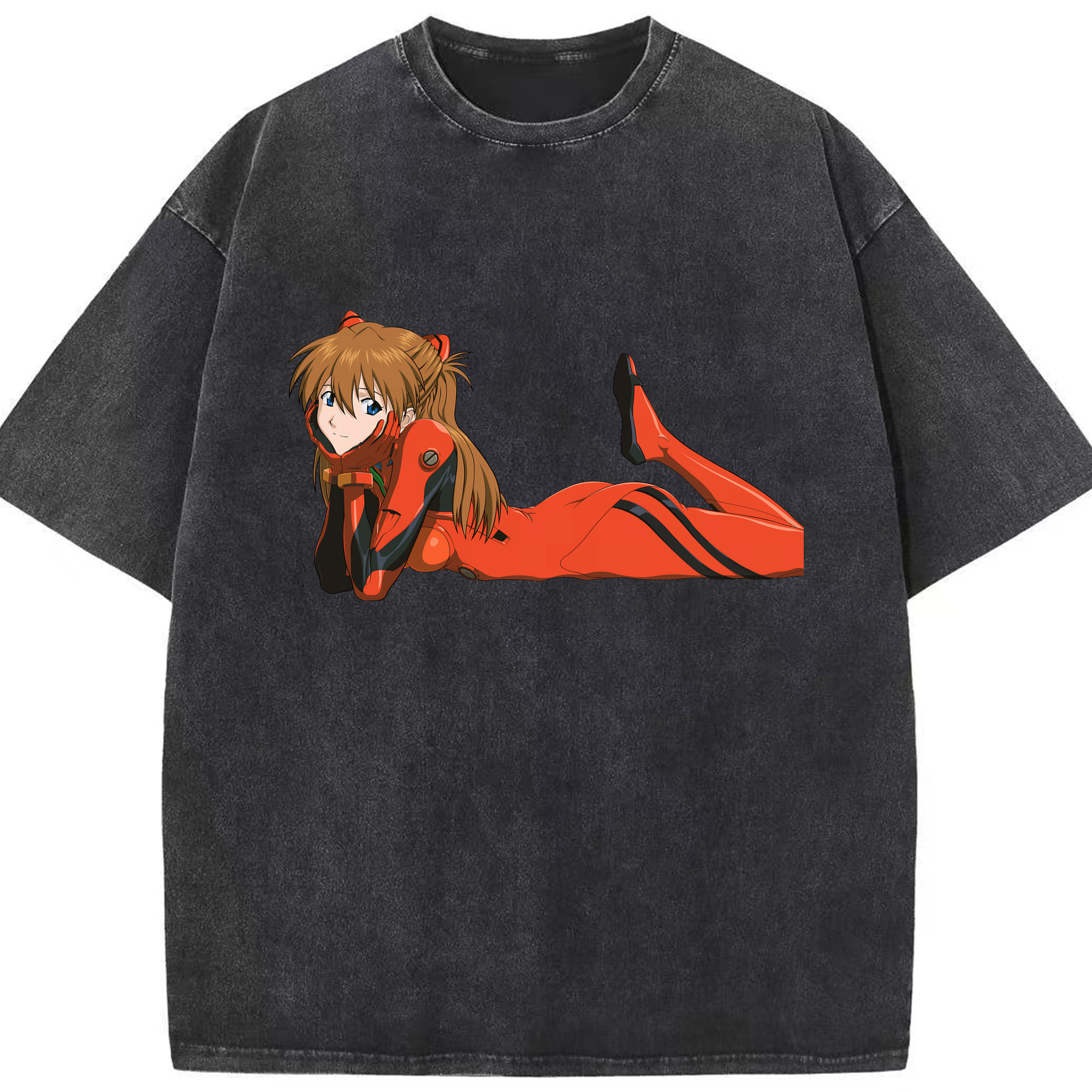 （画像用） EVA 新世紀エヴァンゲリオン 綿100% ヴィンテージ風 半袖Tシャツ（フロントプリント）