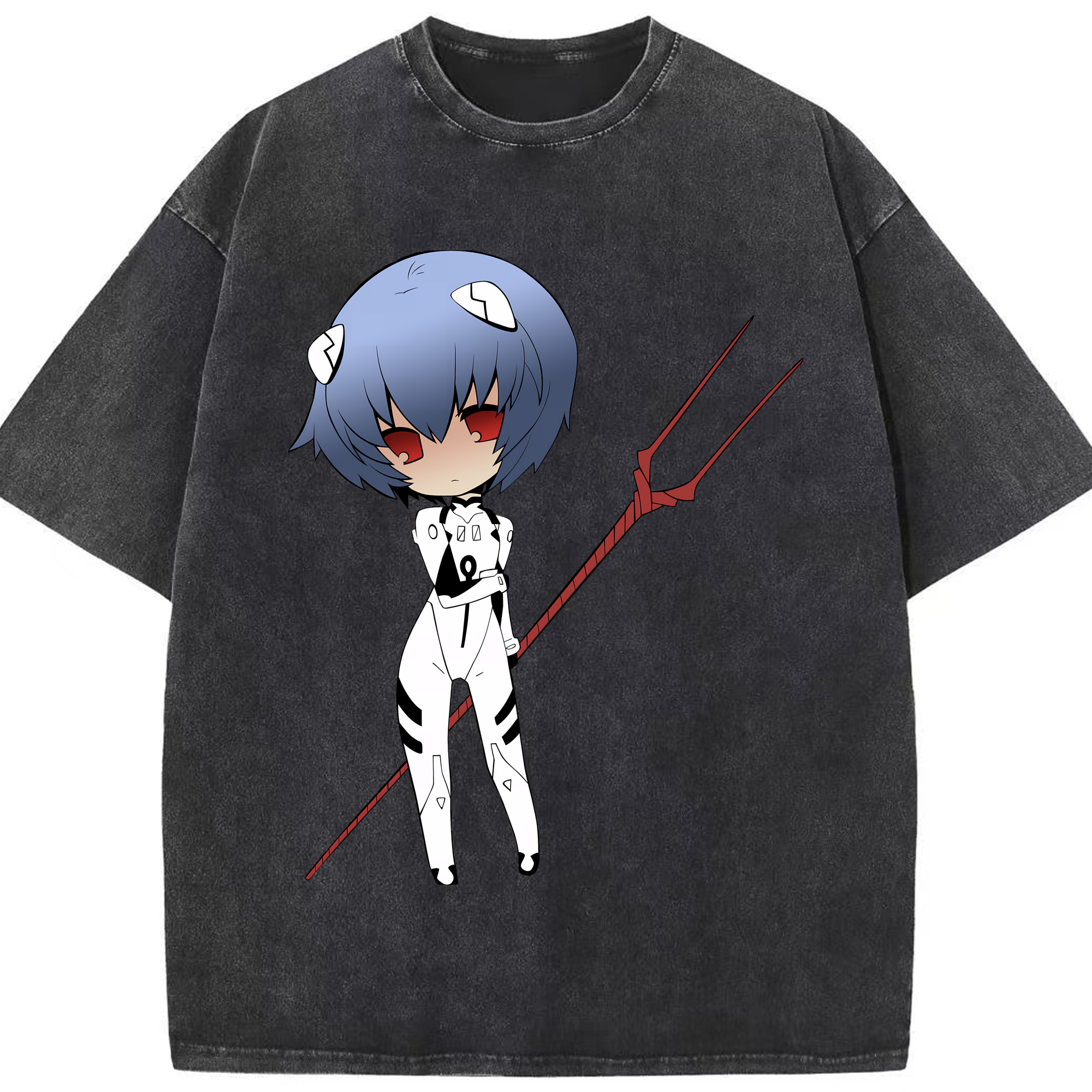 （画像用） EVA 新世紀エヴァンゲリオン 綿100% ヴィンテージ風 半袖Tシャツ（フロントプリント）