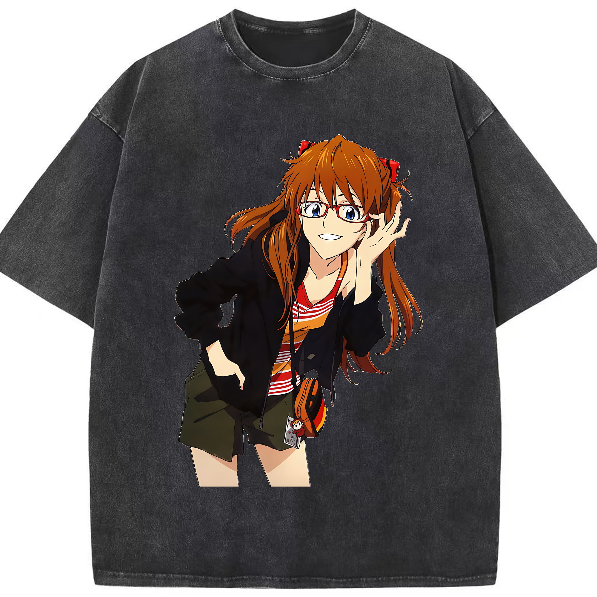 （画像用） EVA 新世紀エヴァンゲリオン 綿100% ヴィンテージ風 半袖Tシャツ（フロントプリント）