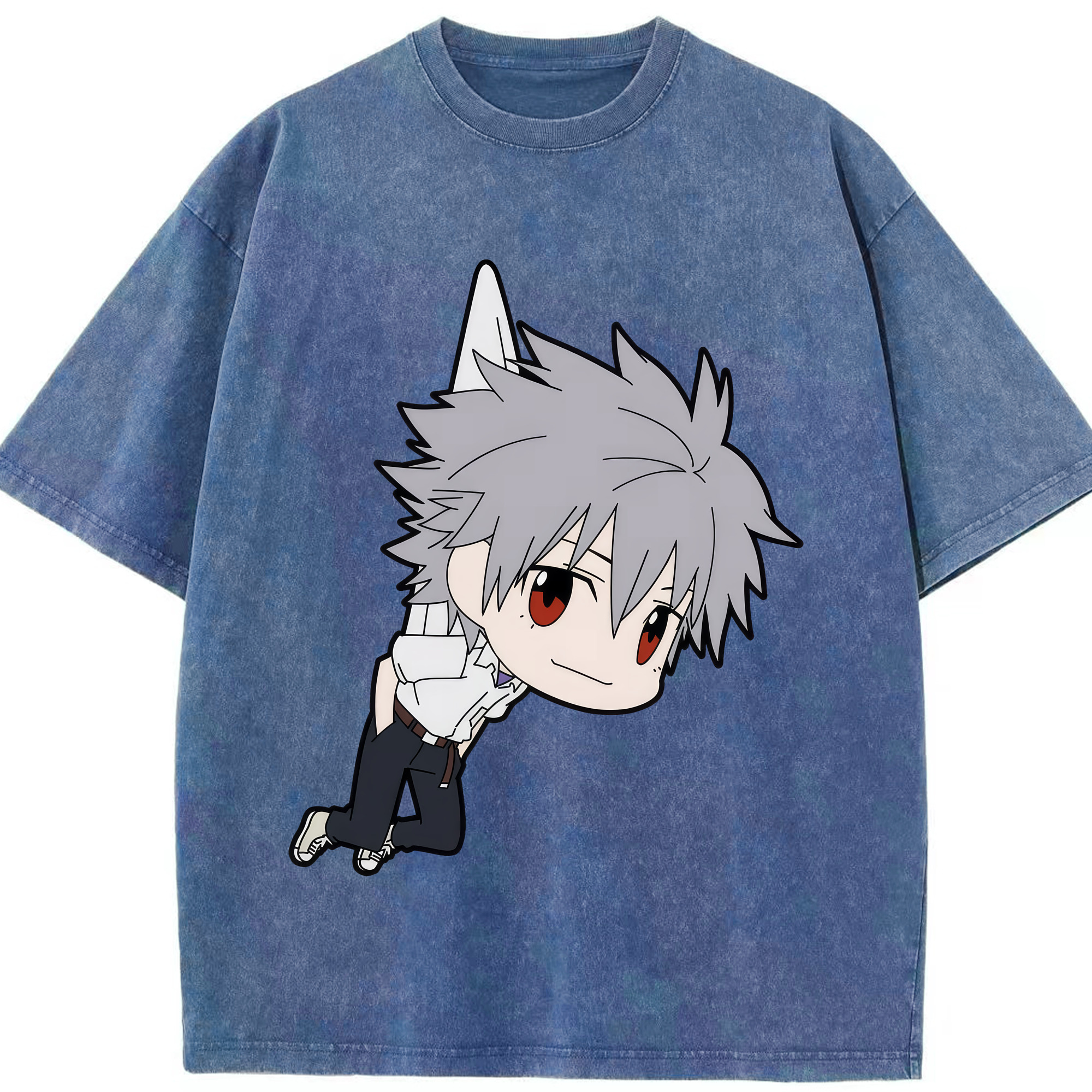 （画像用） EVA 新世紀エヴァンゲリオン 綿100% ヴィンテージ風 半袖Tシャツ（フロントプリント）