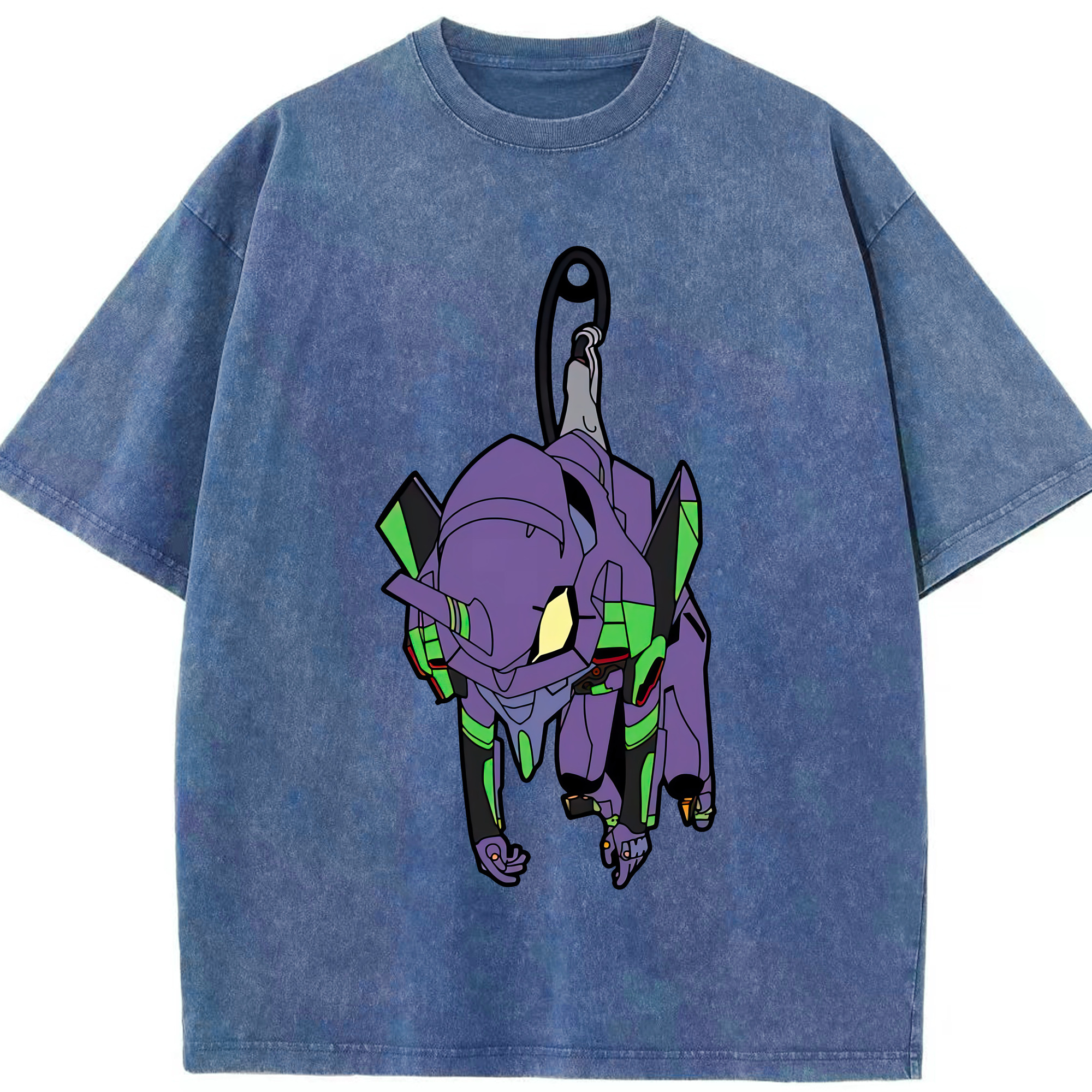 （画像用） EVA 新世紀エヴァンゲリオン 綿100% ヴィンテージ風 半袖Tシャツ（フロントプリント）