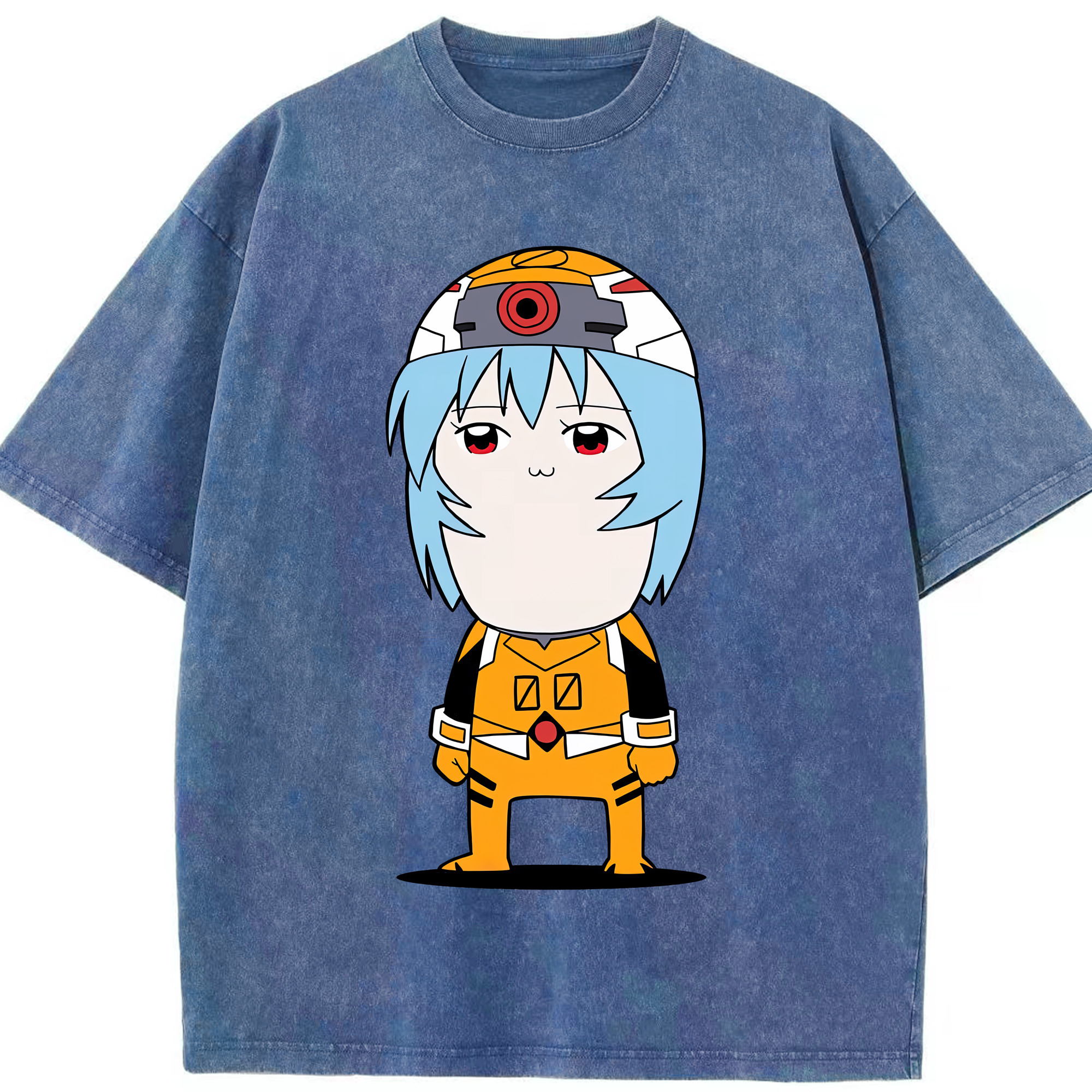 （画像用） EVA 新世紀エヴァンゲリオン 綿100% ヴィンテージ風 半袖Tシャツ（フロントプリント）