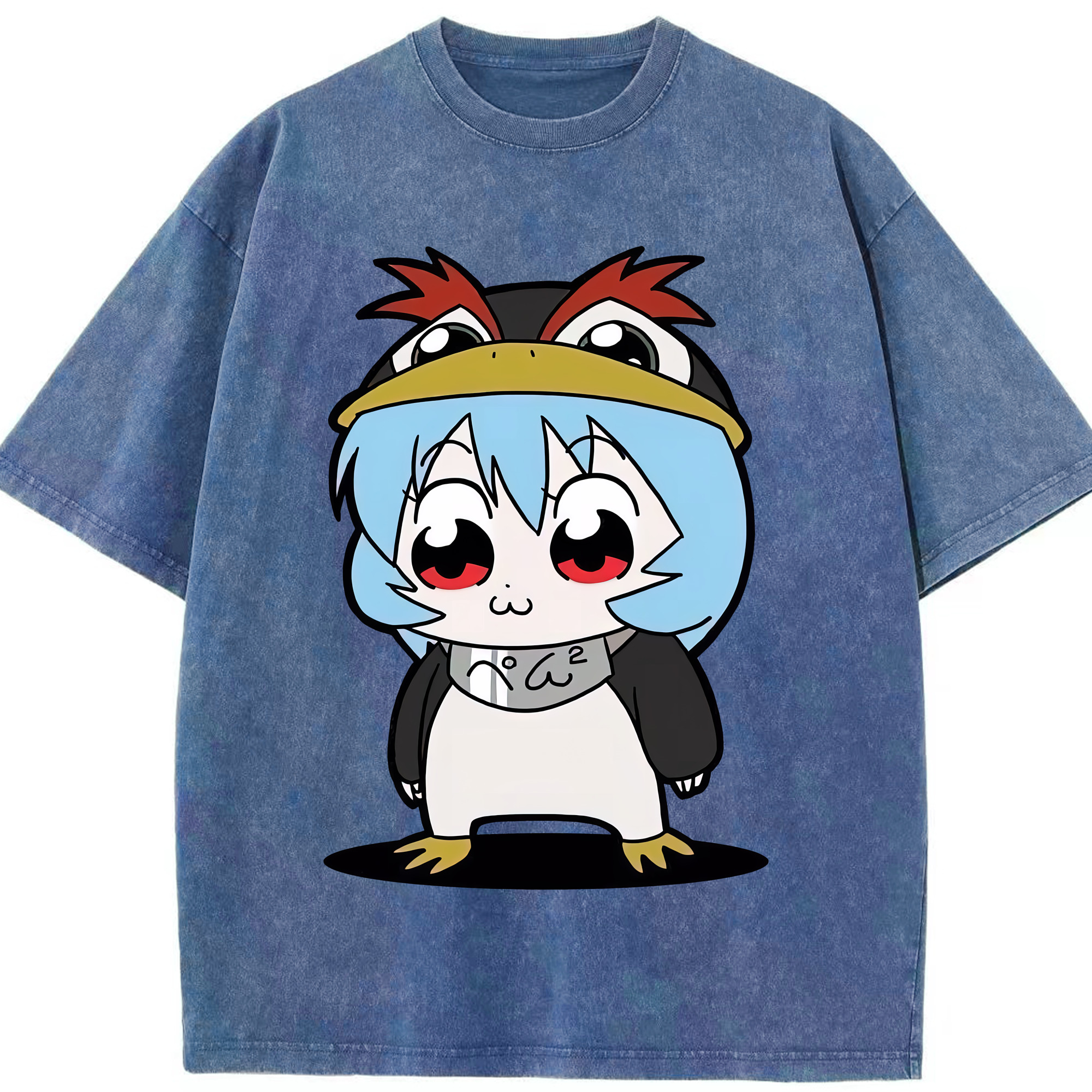 （画像用） EVA 新世紀エヴァンゲリオン 綿100% ヴィンテージ風 半袖Tシャツ（フロントプリント）