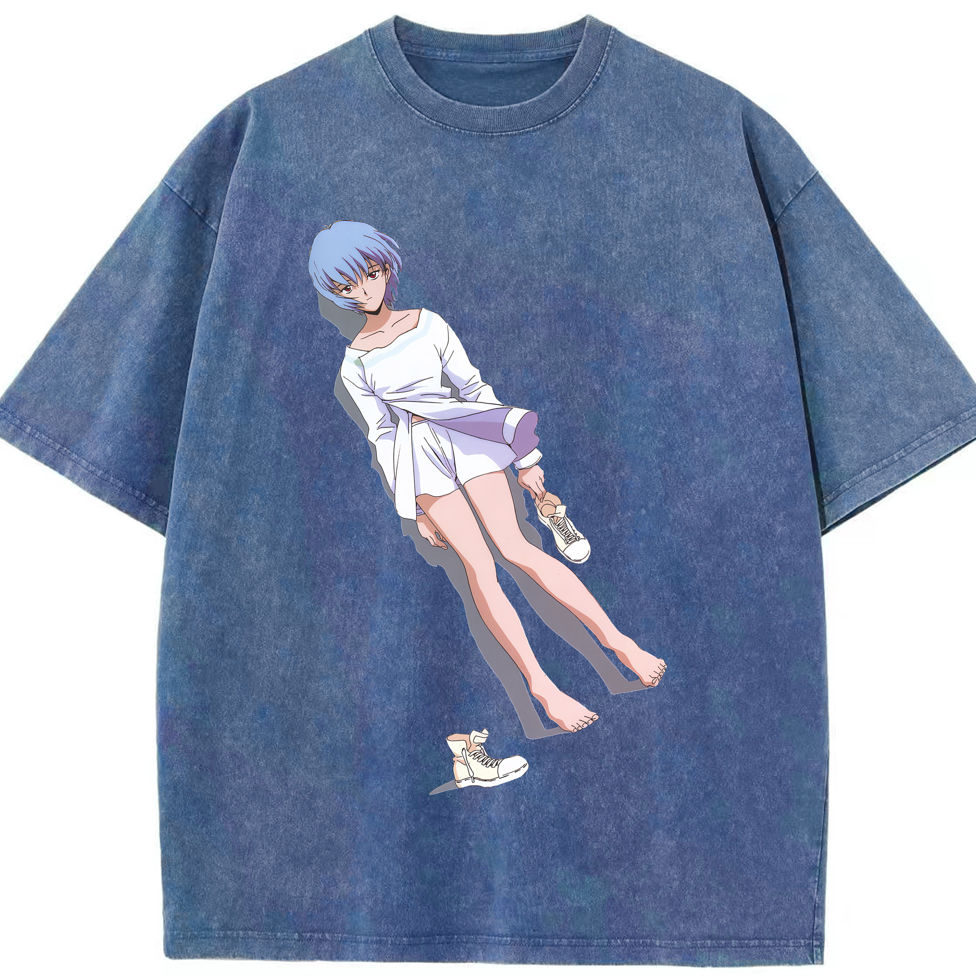 （画像用） EVA 新世紀エヴァンゲリオン 綿100% ヴィンテージ風 半袖Tシャツ（フロントプリント）