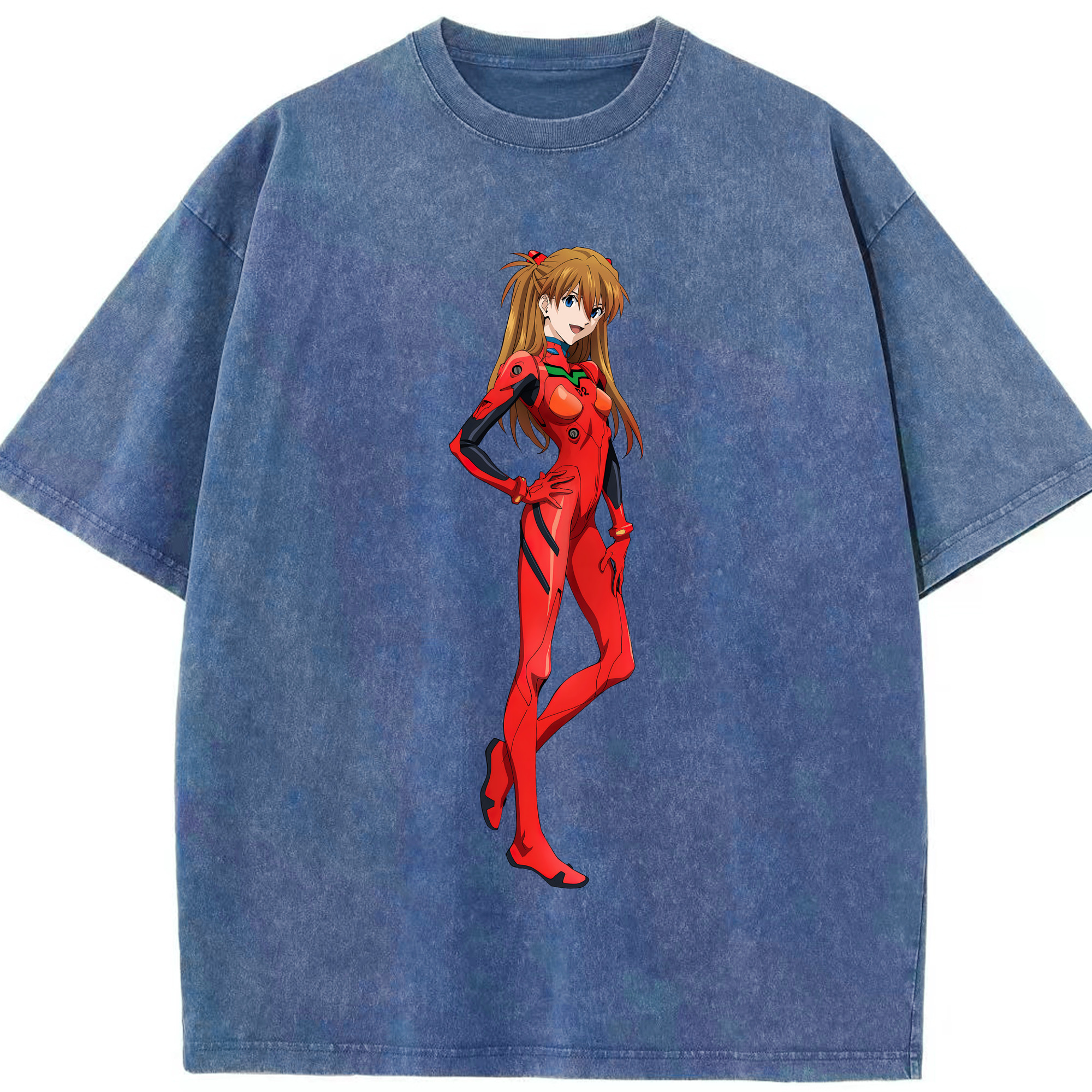 （画像用） EVA 新世紀エヴァンゲリオン 綿100% ヴィンテージ風 半袖Tシャツ（フロントプリント）
