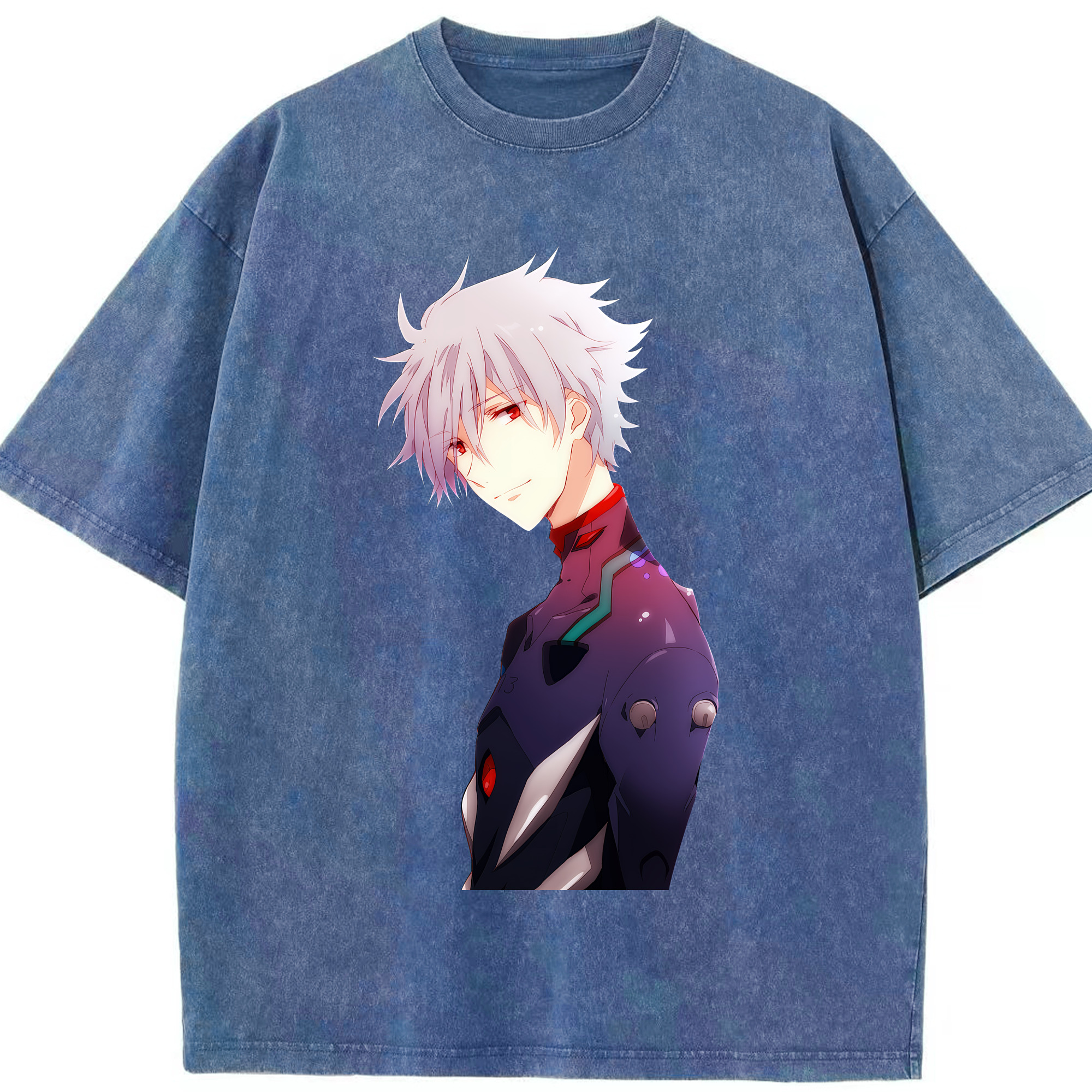 （画像用） EVA 新世紀エヴァンゲリオン 綿100% ヴィンテージ風 半袖Tシャツ（フロントプリント）
