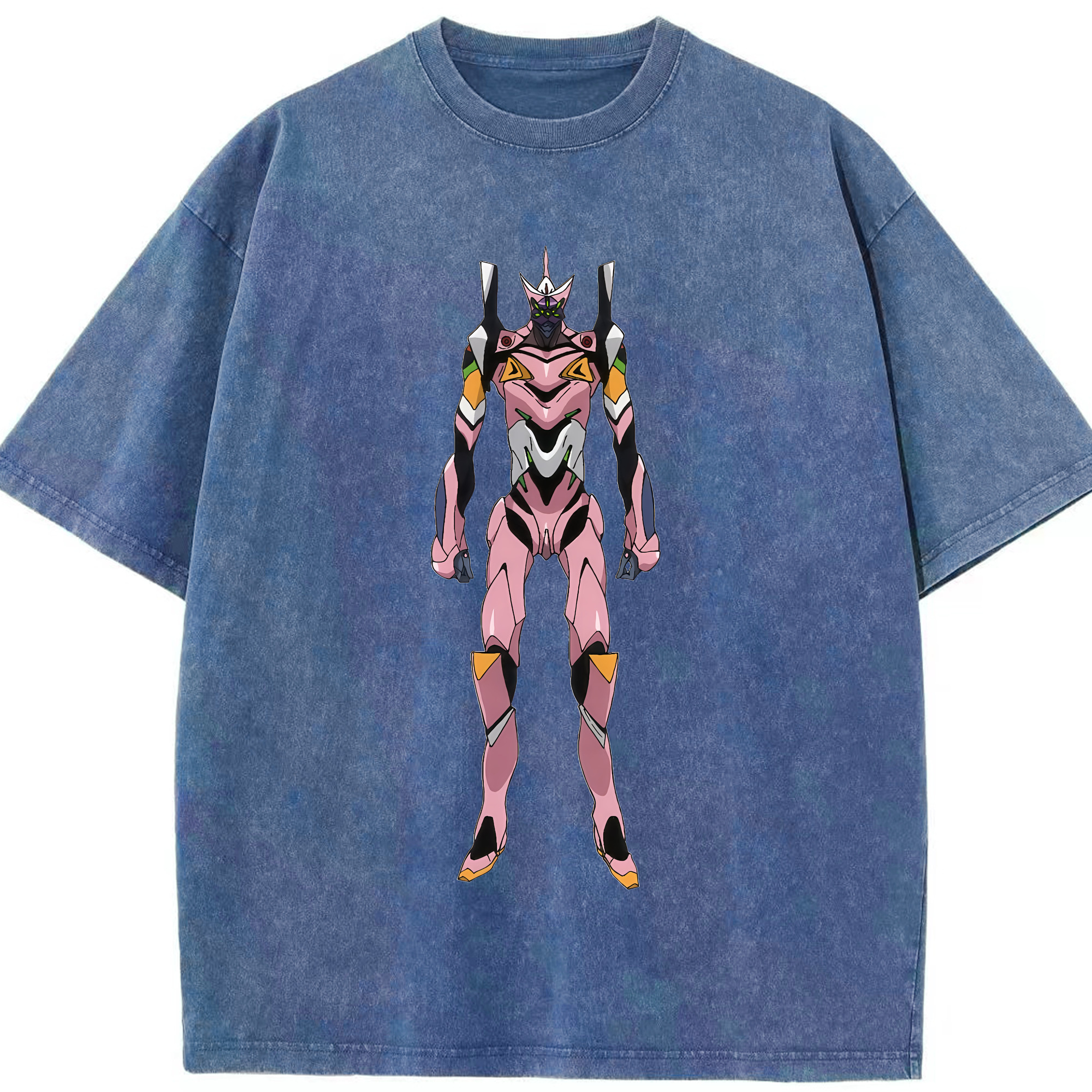 （画像用） EVA 新世紀エヴァンゲリオン 綿100% ヴィンテージ風 半袖Tシャツ（フロントプリント）