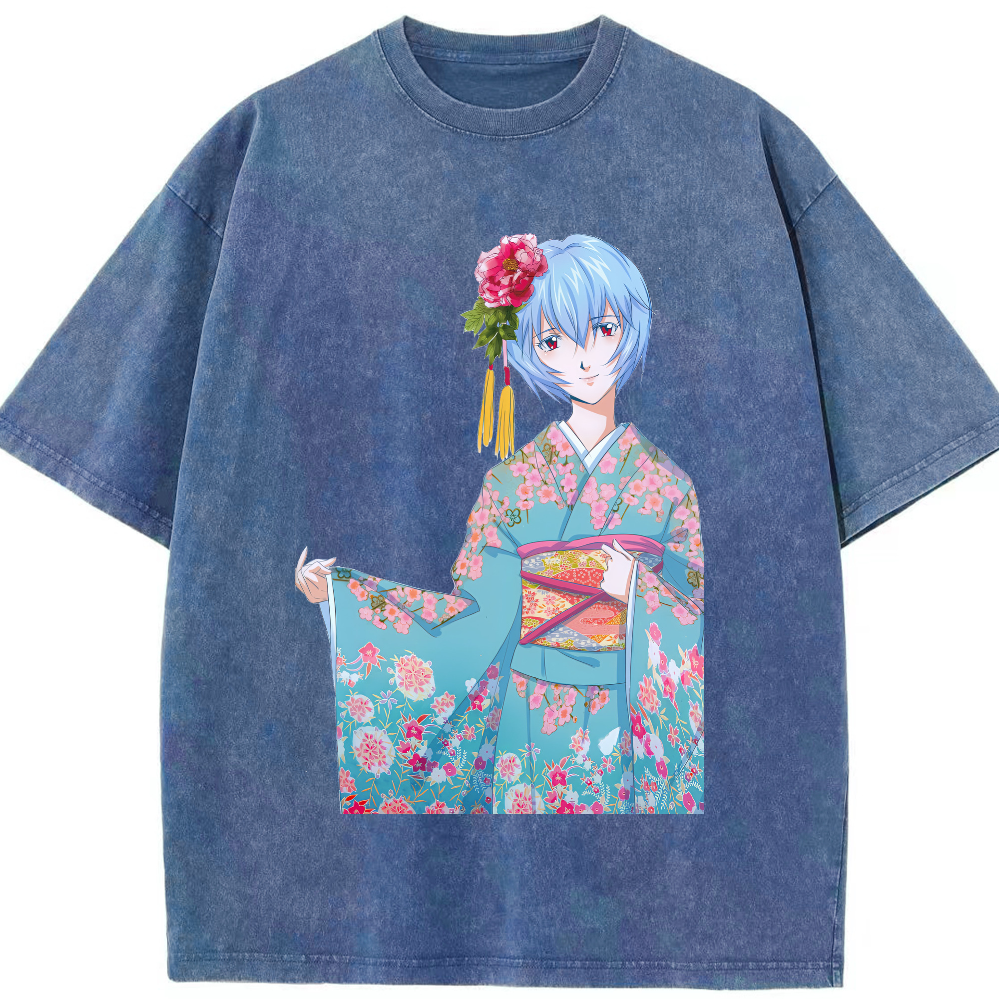 （画像用） EVA 新世紀エヴァンゲリオン 綿100% ヴィンテージ風 半袖Tシャツ（フロントプリント）