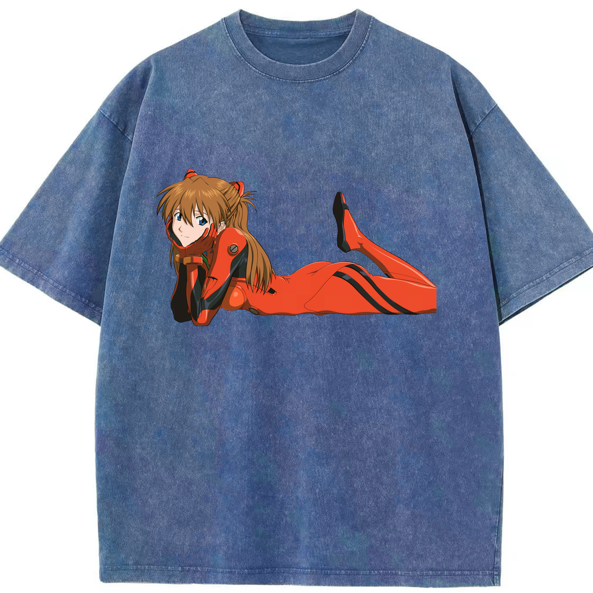 （画像用） EVA 新世紀エヴァンゲリオン 綿100% ヴィンテージ風 半袖Tシャツ（フロントプリント）