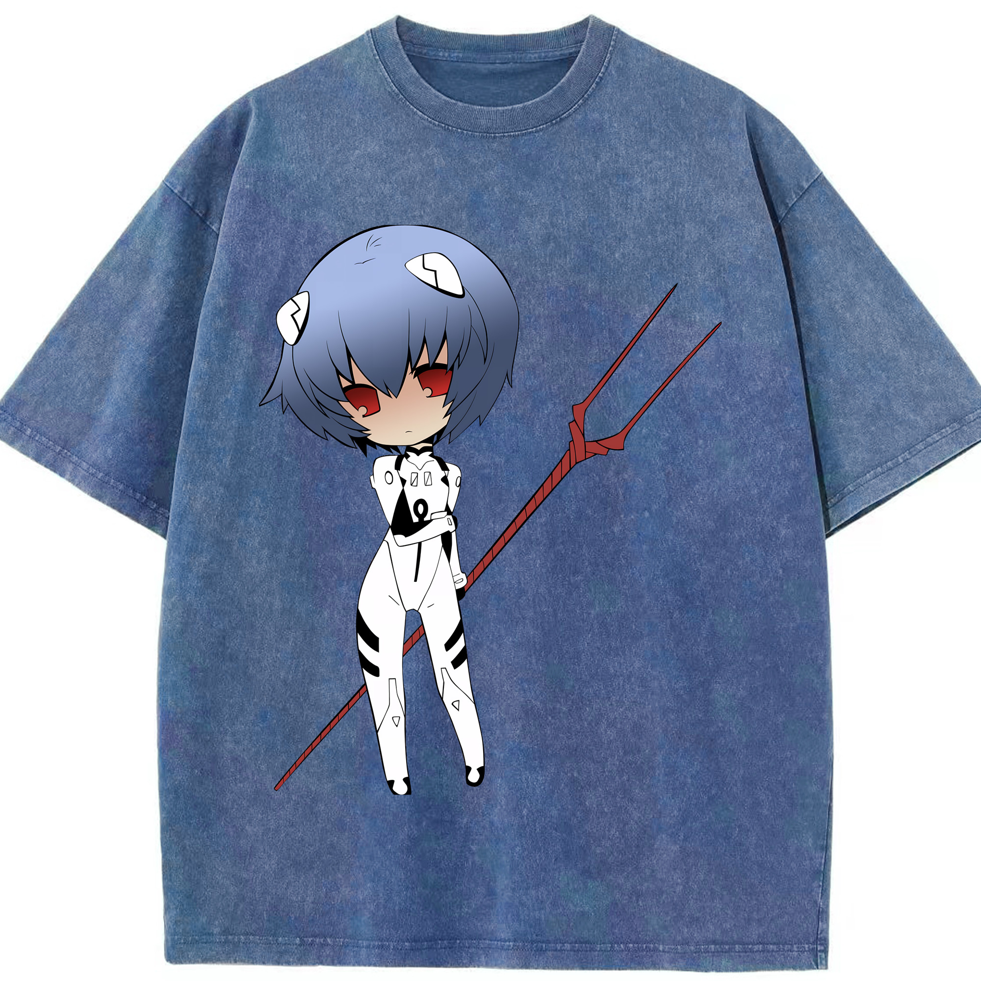 （画像用） EVA 新世紀エヴァンゲリオン 綿100% ヴィンテージ風 半袖Tシャツ（フロントプリント）