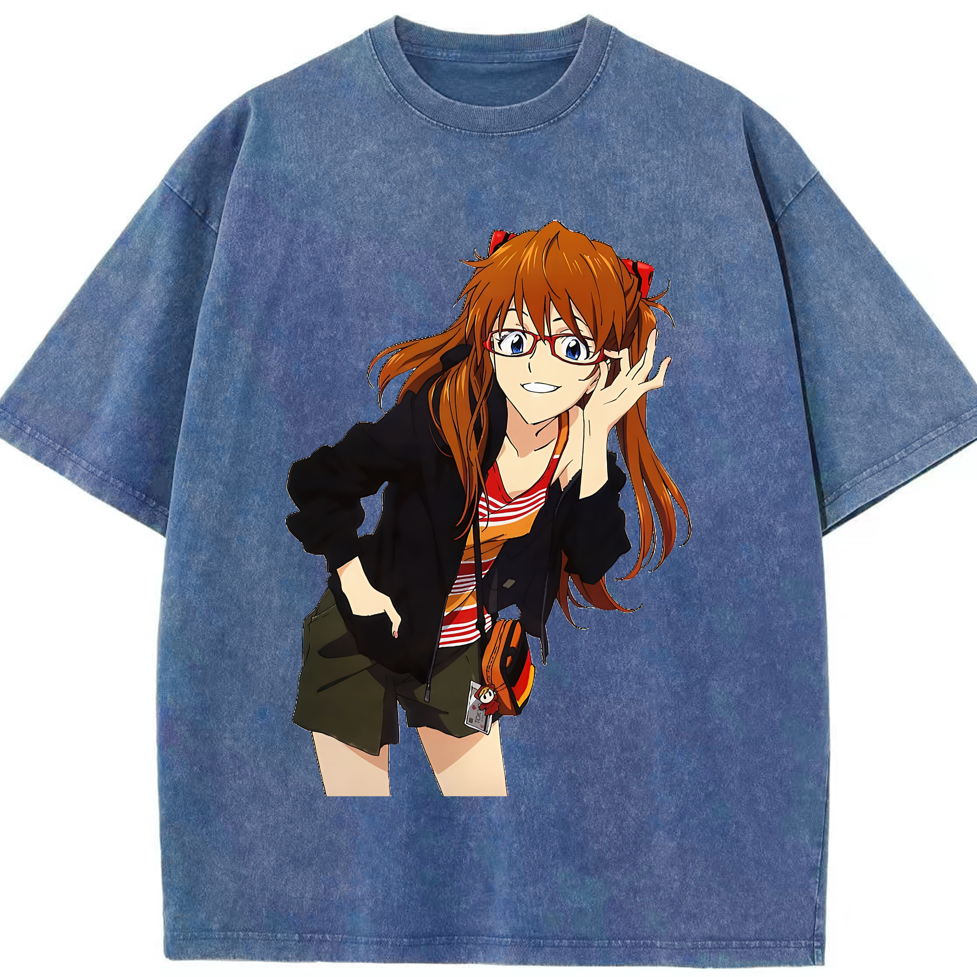 （画像用） EVA 新世紀エヴァンゲリオン 綿100% ヴィンテージ風 半袖Tシャツ（フロントプリント）
