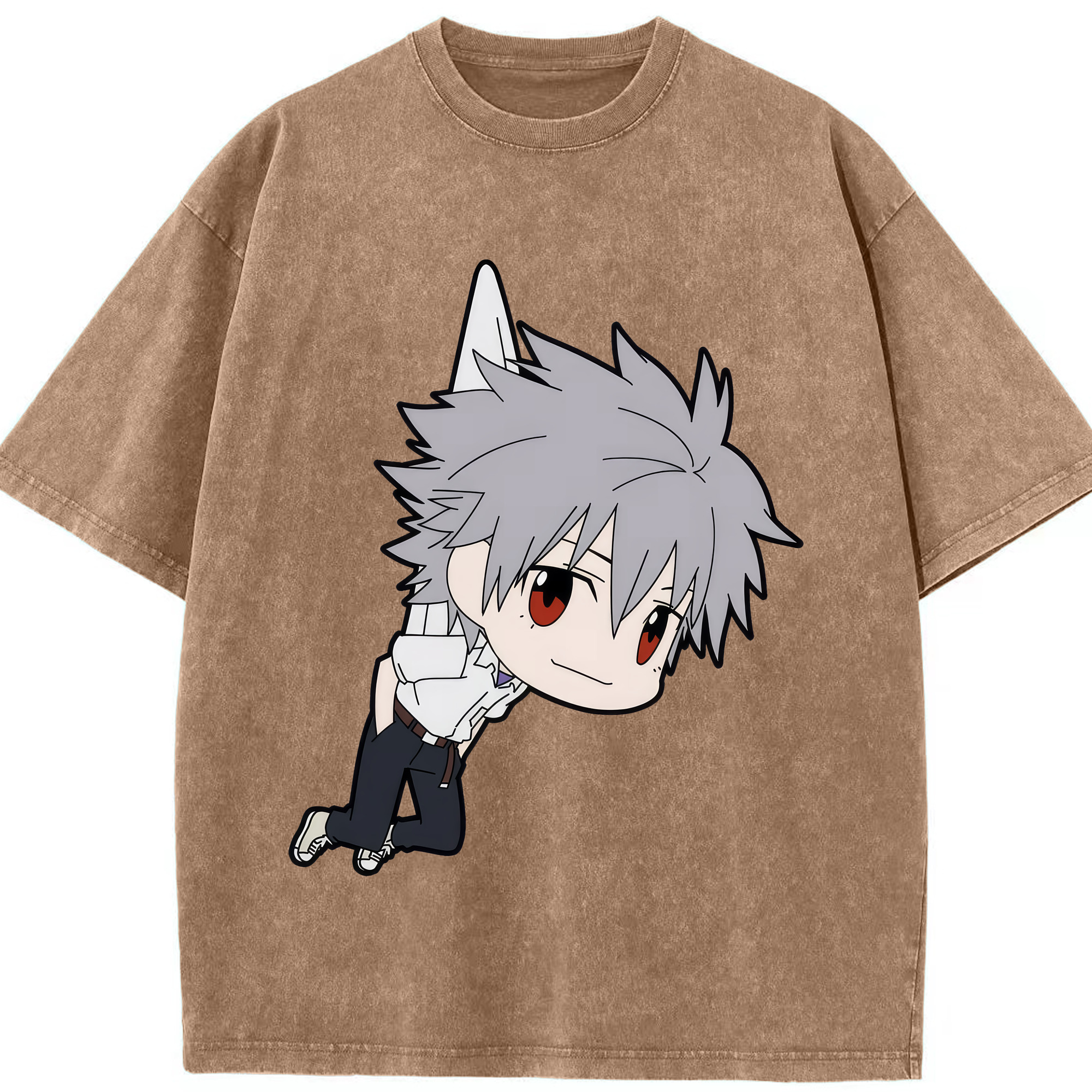 （画像用） EVA 新世紀エヴァンゲリオン 綿100% ヴィンテージ風 半袖Tシャツ（フロントプリント）