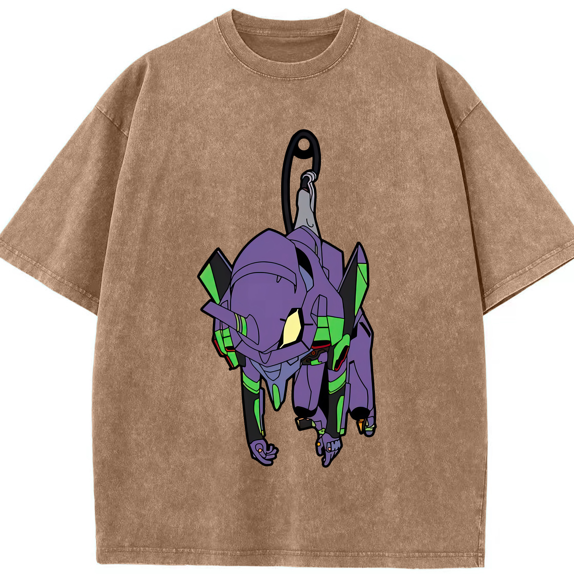 （画像用） EVA 新世紀エヴァンゲリオン 綿100% ヴィンテージ風 半袖Tシャツ（フロントプリント）