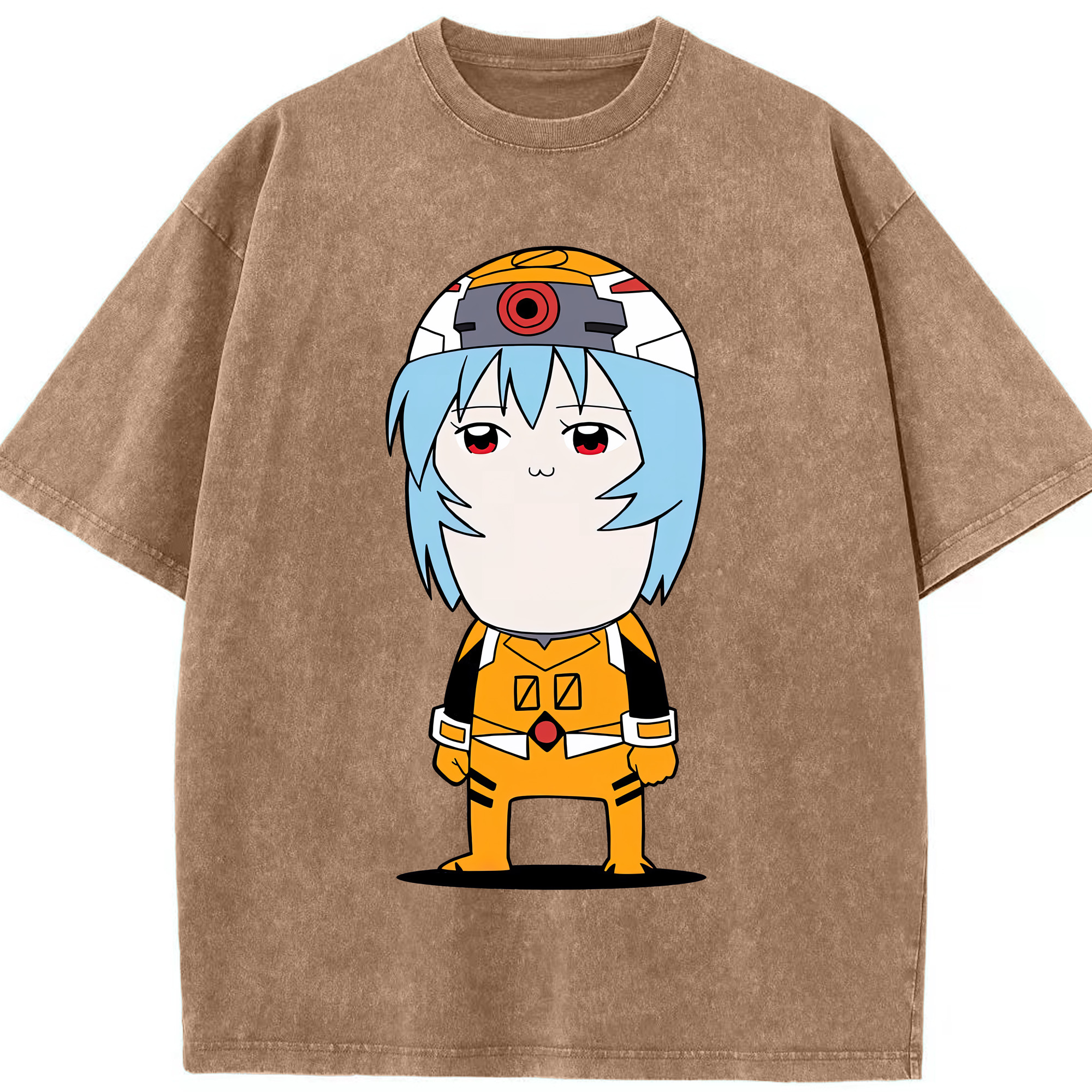 （画像用） EVA 新世紀エヴァンゲリオン 綿100% ヴィンテージ風 半袖Tシャツ（フロントプリント）