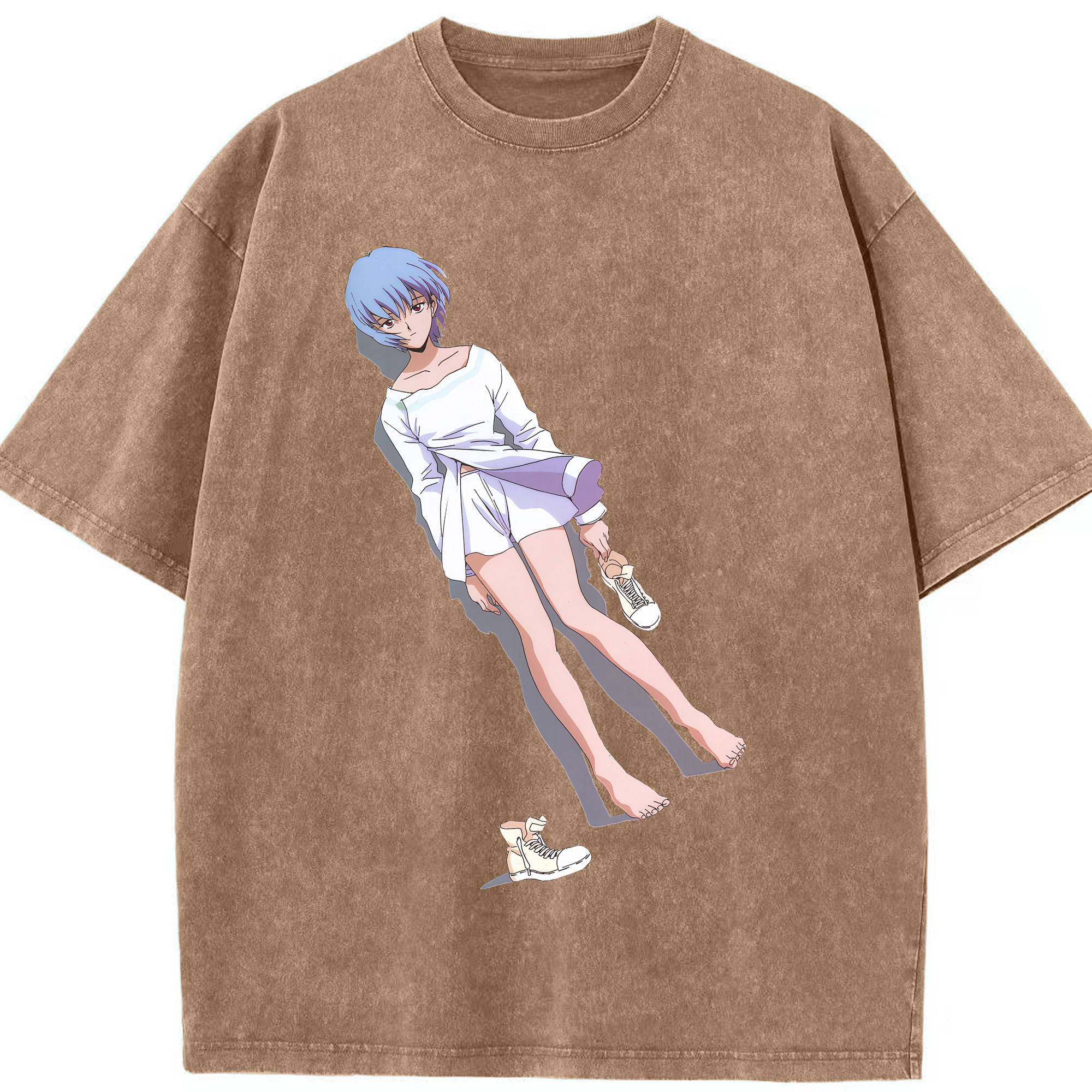 （画像用） EVA 新世紀エヴァンゲリオン 綿100% ヴィンテージ風 半袖Tシャツ（フロントプリント）