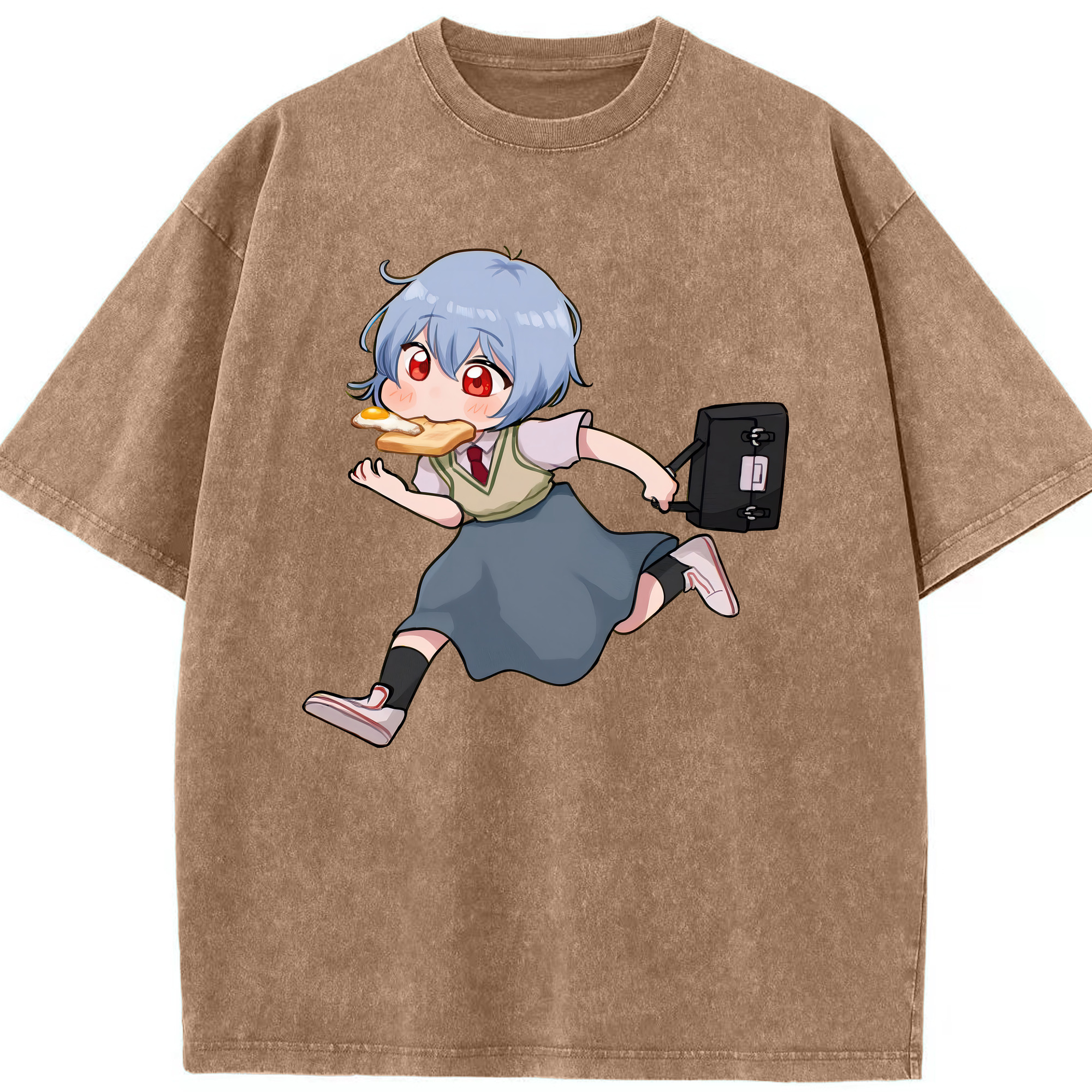 （画像用） EVA 新世紀エヴァンゲリオン 綿100% ヴィンテージ風 半袖Tシャツ（フロントプリント）