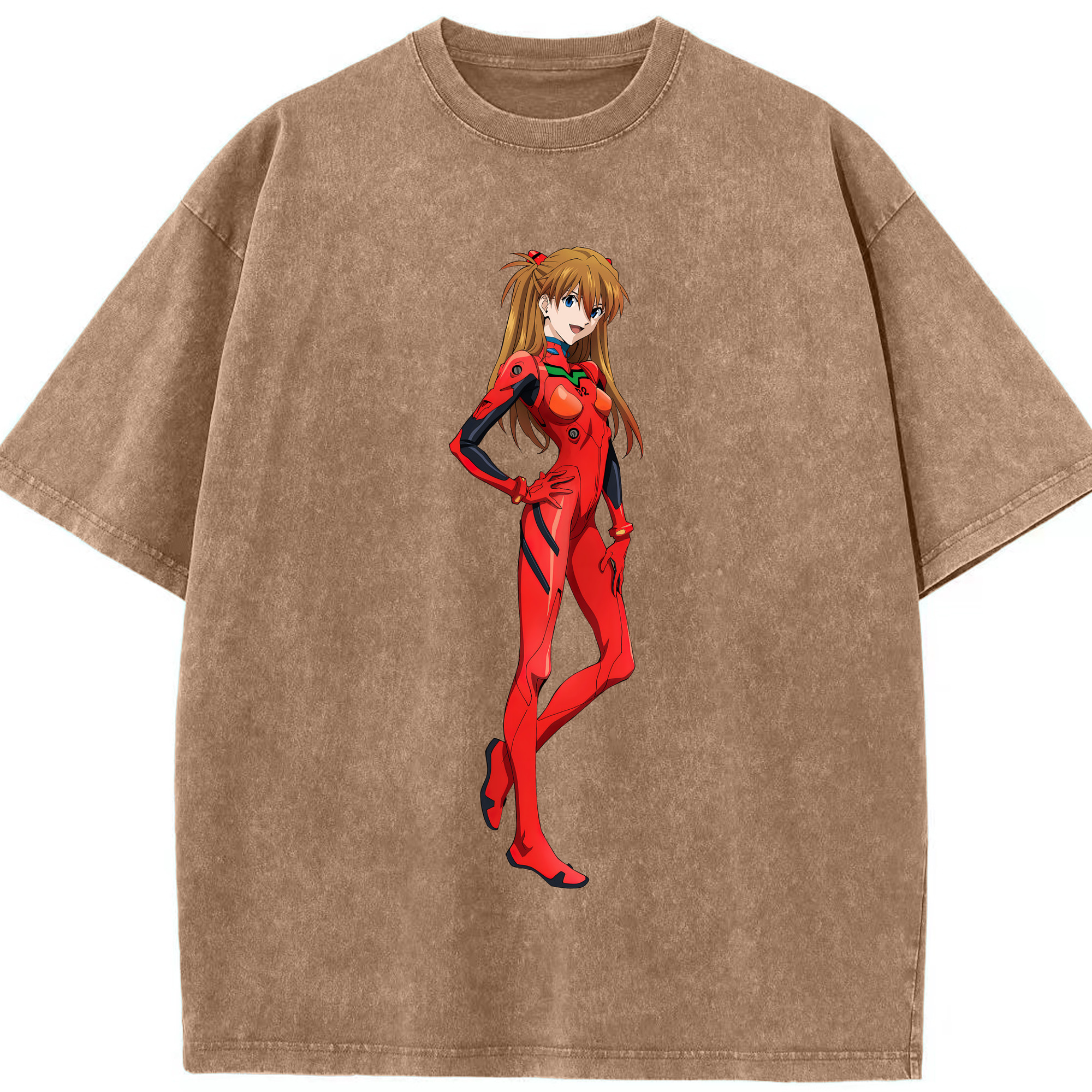 （画像用） EVA 新世紀エヴァンゲリオン 綿100% ヴィンテージ風 半袖Tシャツ（フロントプリント）