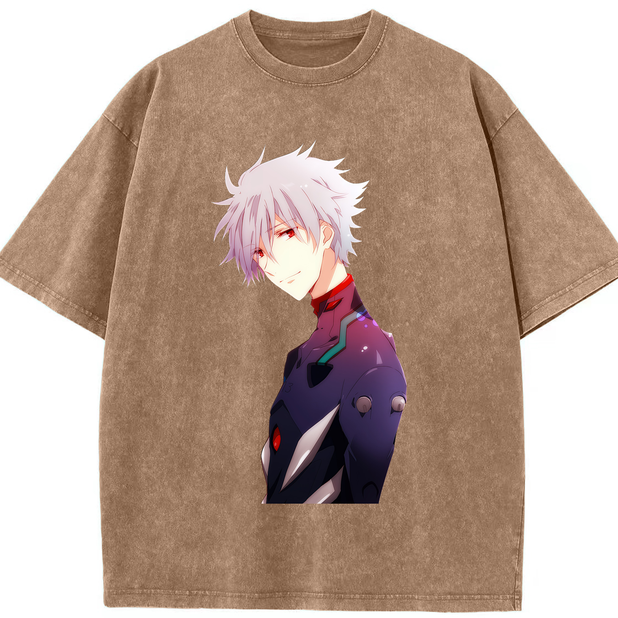 （画像用） EVA 新世紀エヴァンゲリオン 綿100% ヴィンテージ風 半袖Tシャツ（フロントプリント）
