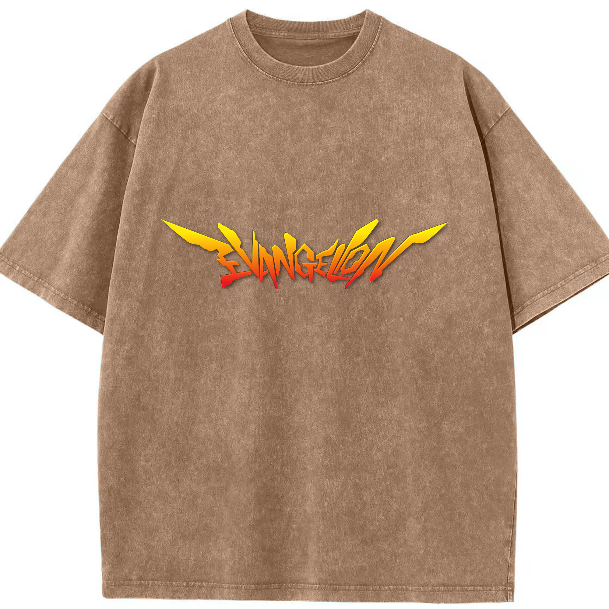（画像用） EVA 新世紀エヴァンゲリオン 綿100% ヴィンテージ風 半袖Tシャツ（フロントプリント）