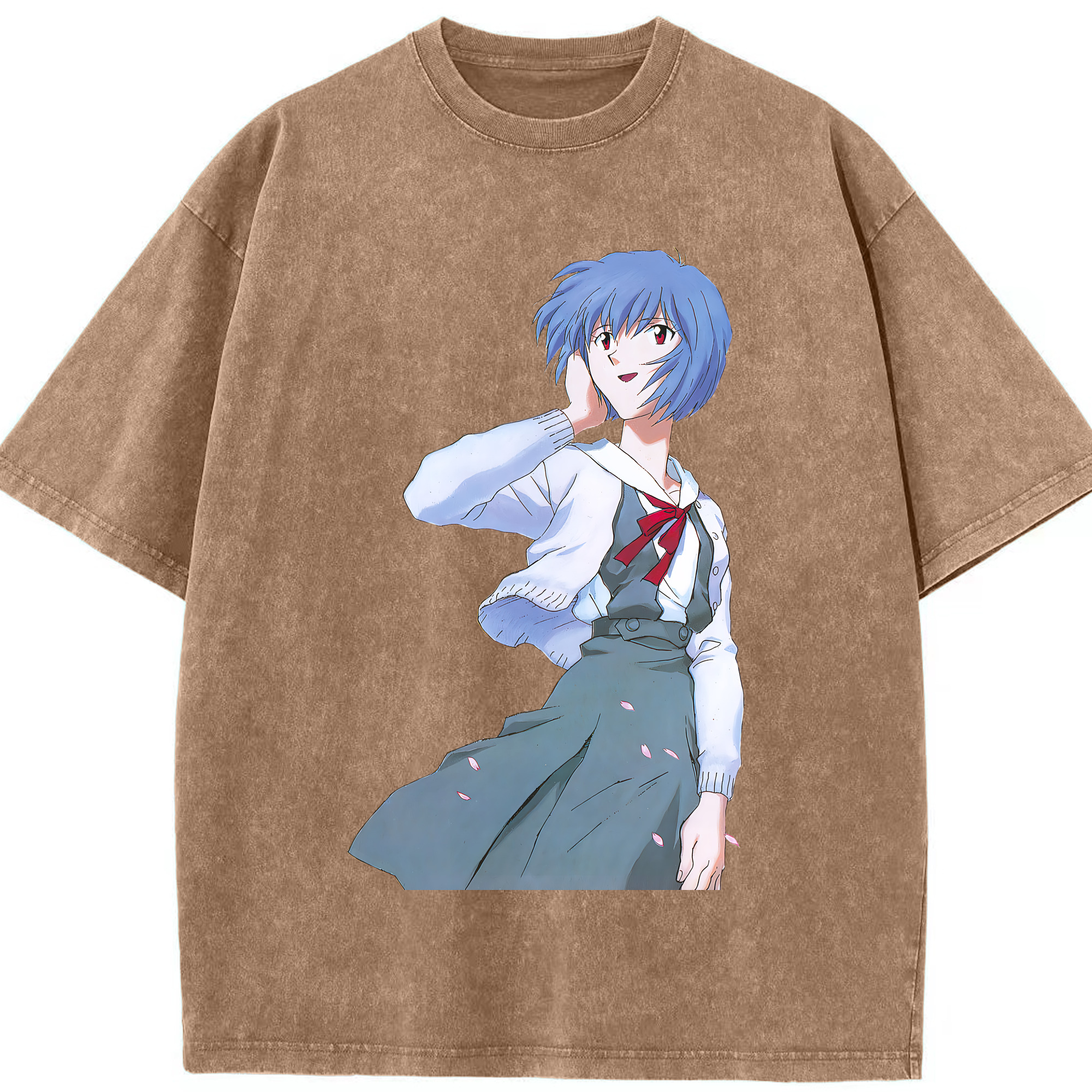 （画像用） EVA 新世紀エヴァンゲリオン 綿100% ヴィンテージ風 半袖Tシャツ（フロントプリント）