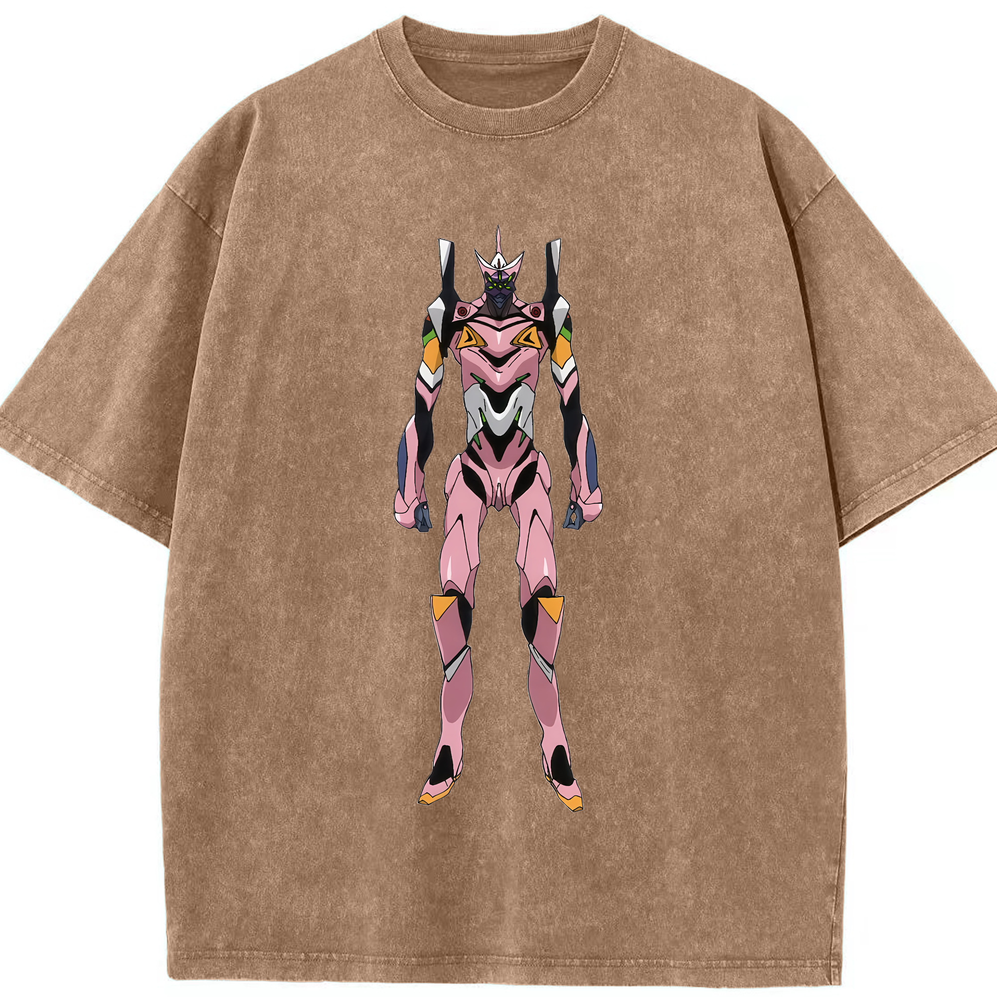 （画像用） EVA 新世紀エヴァンゲリオン 綿100% ヴィンテージ風 半袖Tシャツ（フロントプリント）