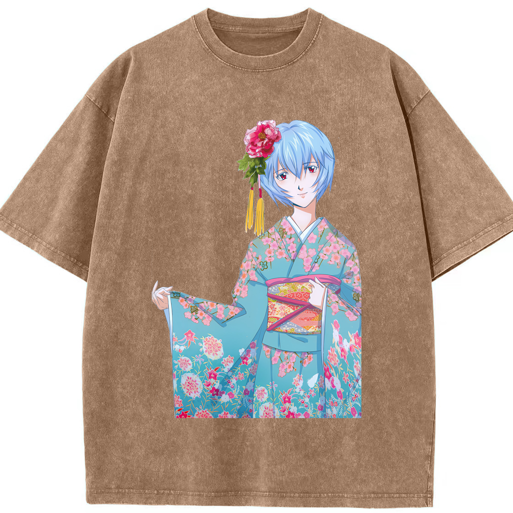 （画像用） EVA 新世紀エヴァンゲリオン 綿100% ヴィンテージ風 半袖Tシャツ（フロントプリント）