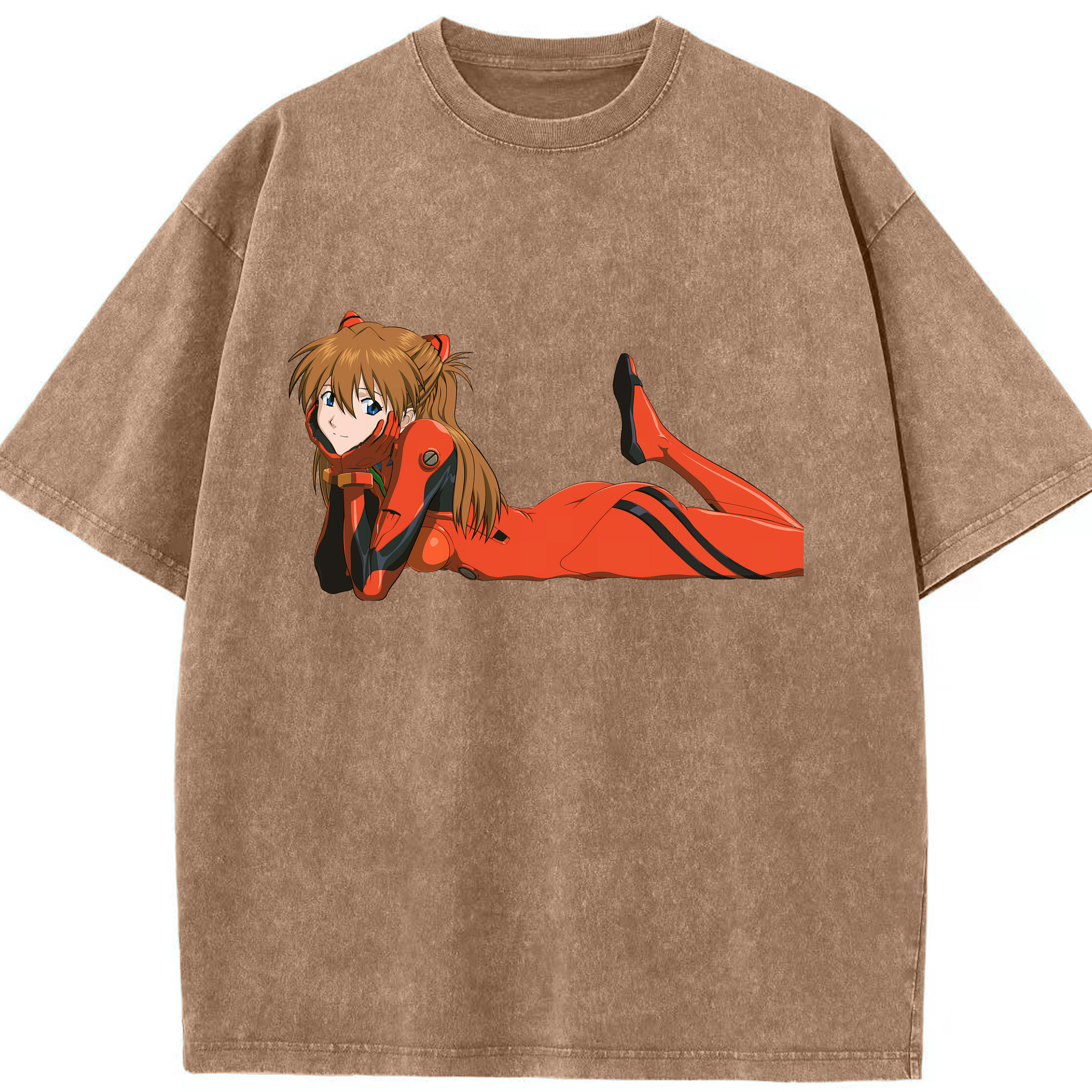 （画像用） EVA 新世紀エヴァンゲリオン 綿100% ヴィンテージ風 半袖Tシャツ（フロントプリント）