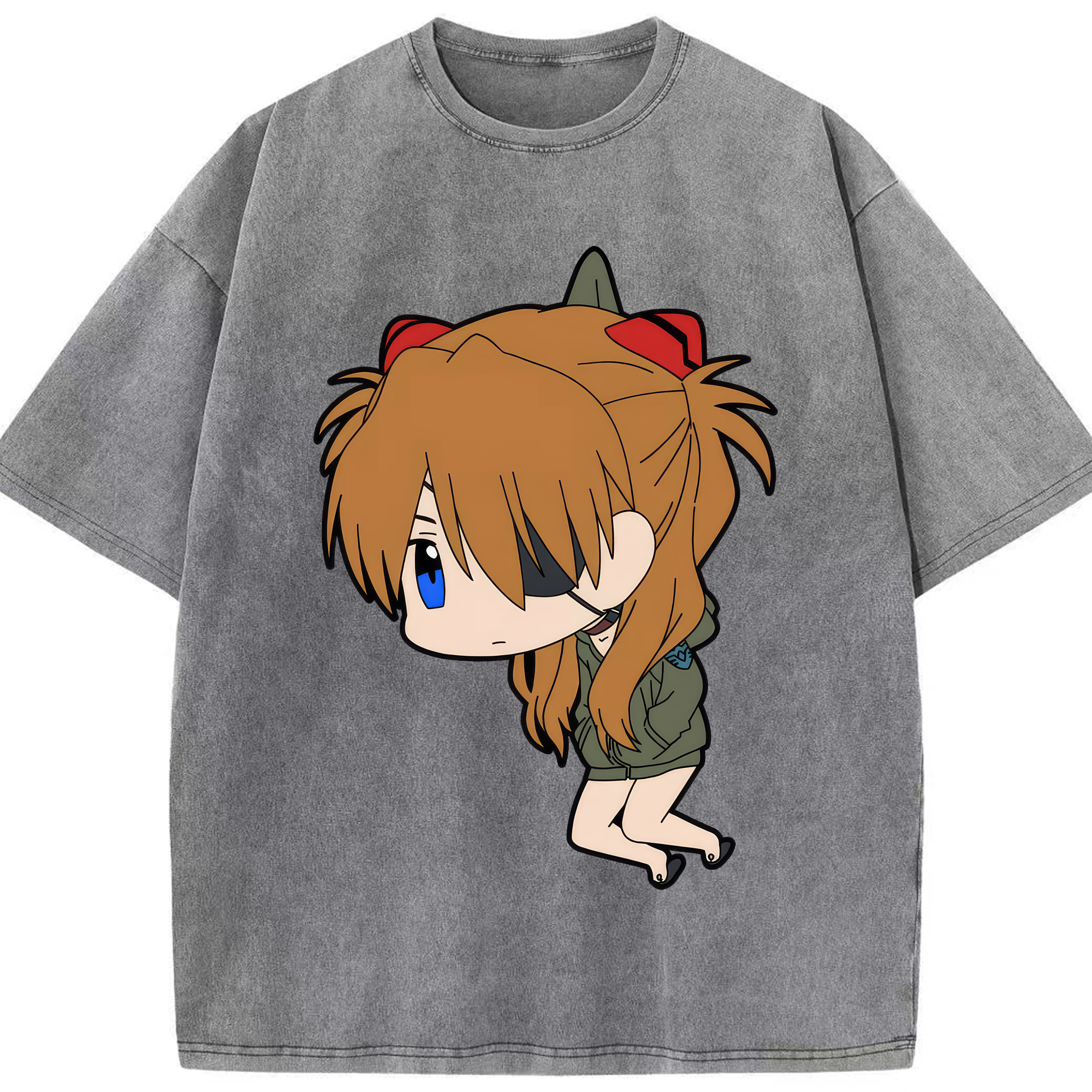 （画像用） EVA 新世紀エヴァンゲリオン 綿100% ヴィンテージ風 半袖Tシャツ（フロントプリント）