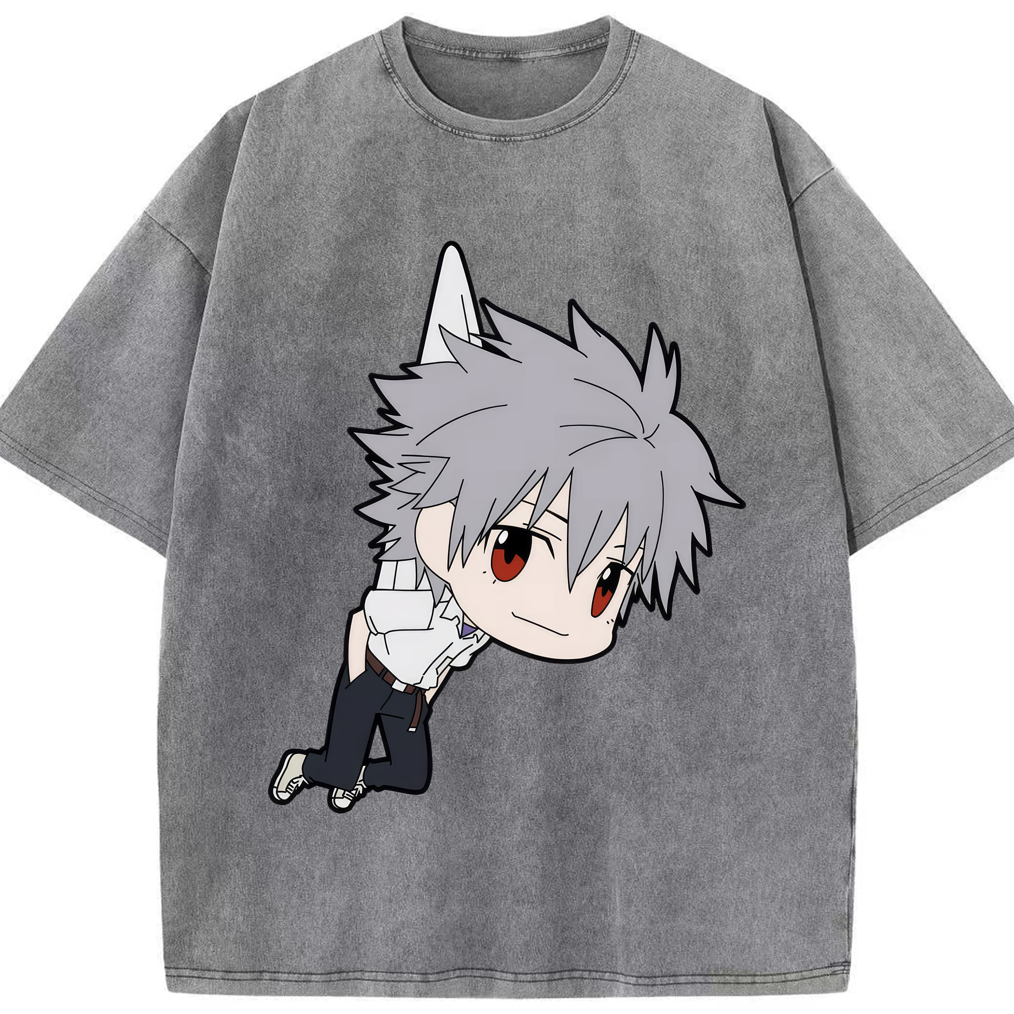 （画像用） EVA 新世紀エヴァンゲリオン 綿100% ヴィンテージ風 半袖Tシャツ（フロントプリント）